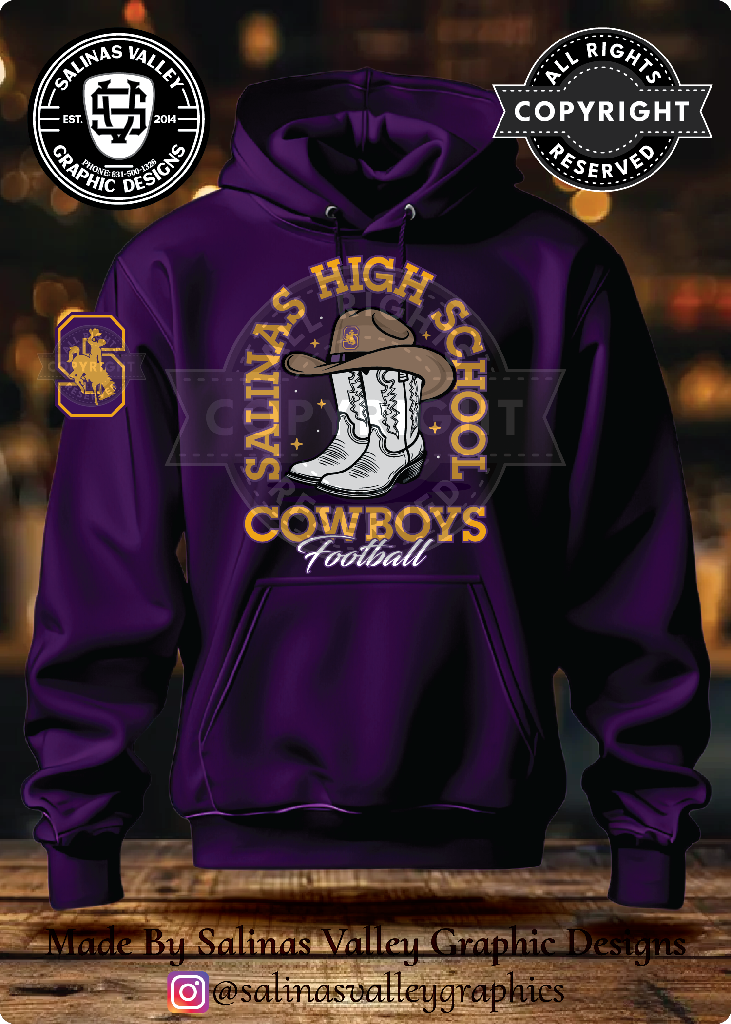 SHS Football Style 27 Purple