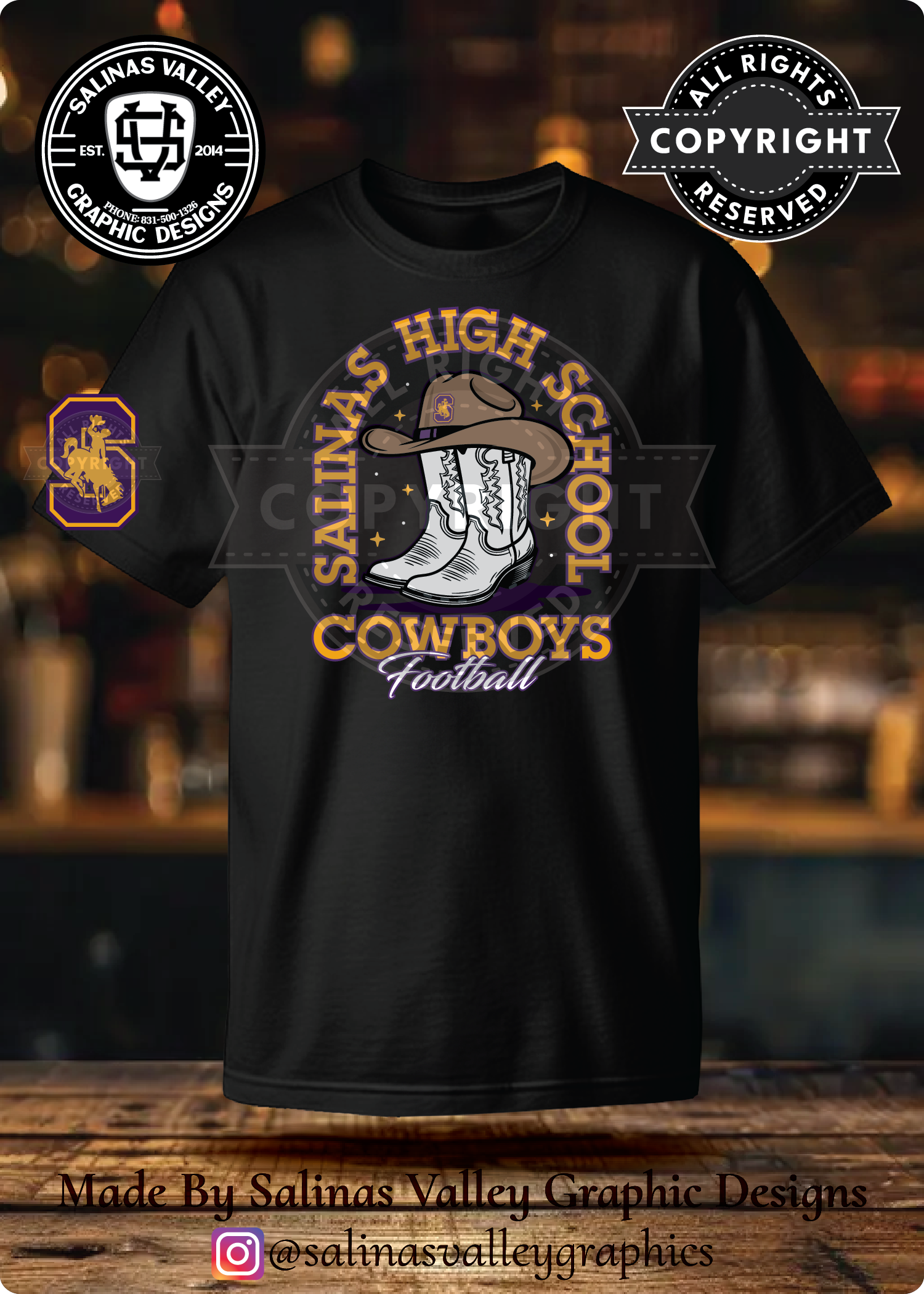 SHS Football Style 27 Black
