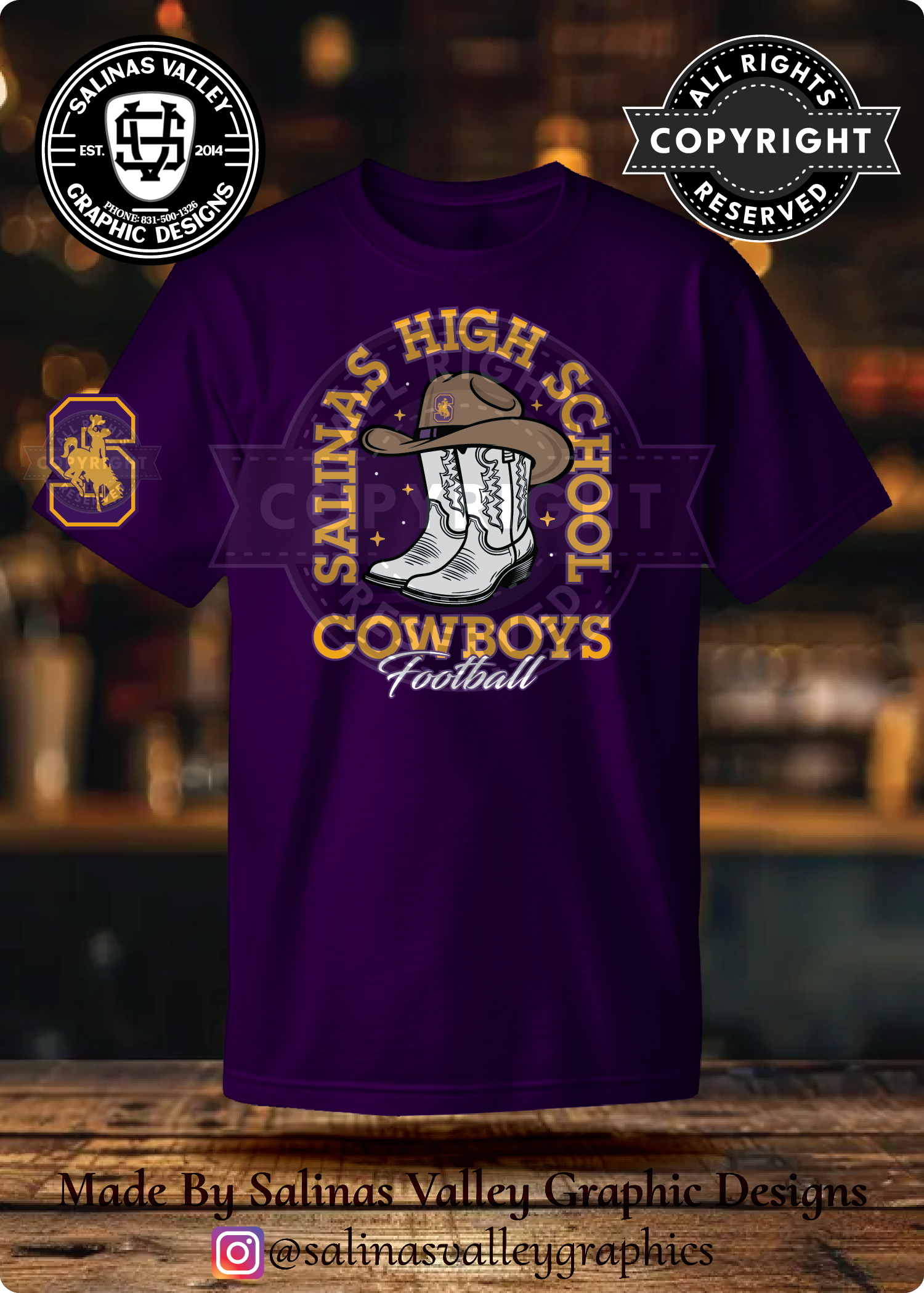 SHS Football Style 27 Purple