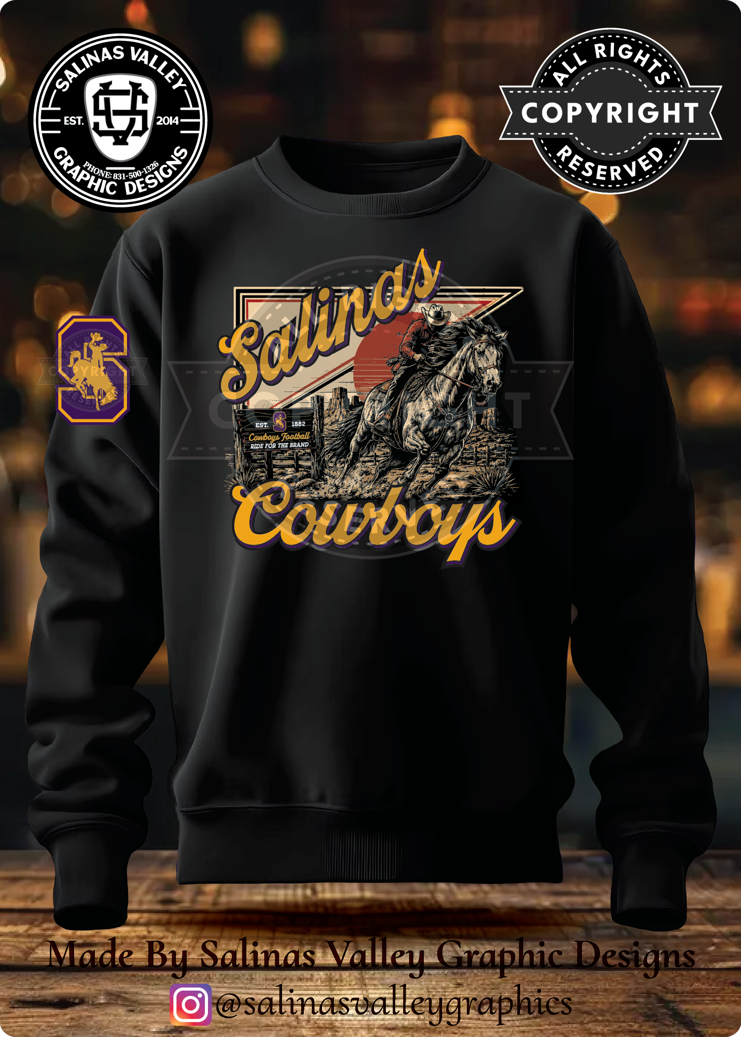 SHS Football Style 28 Black