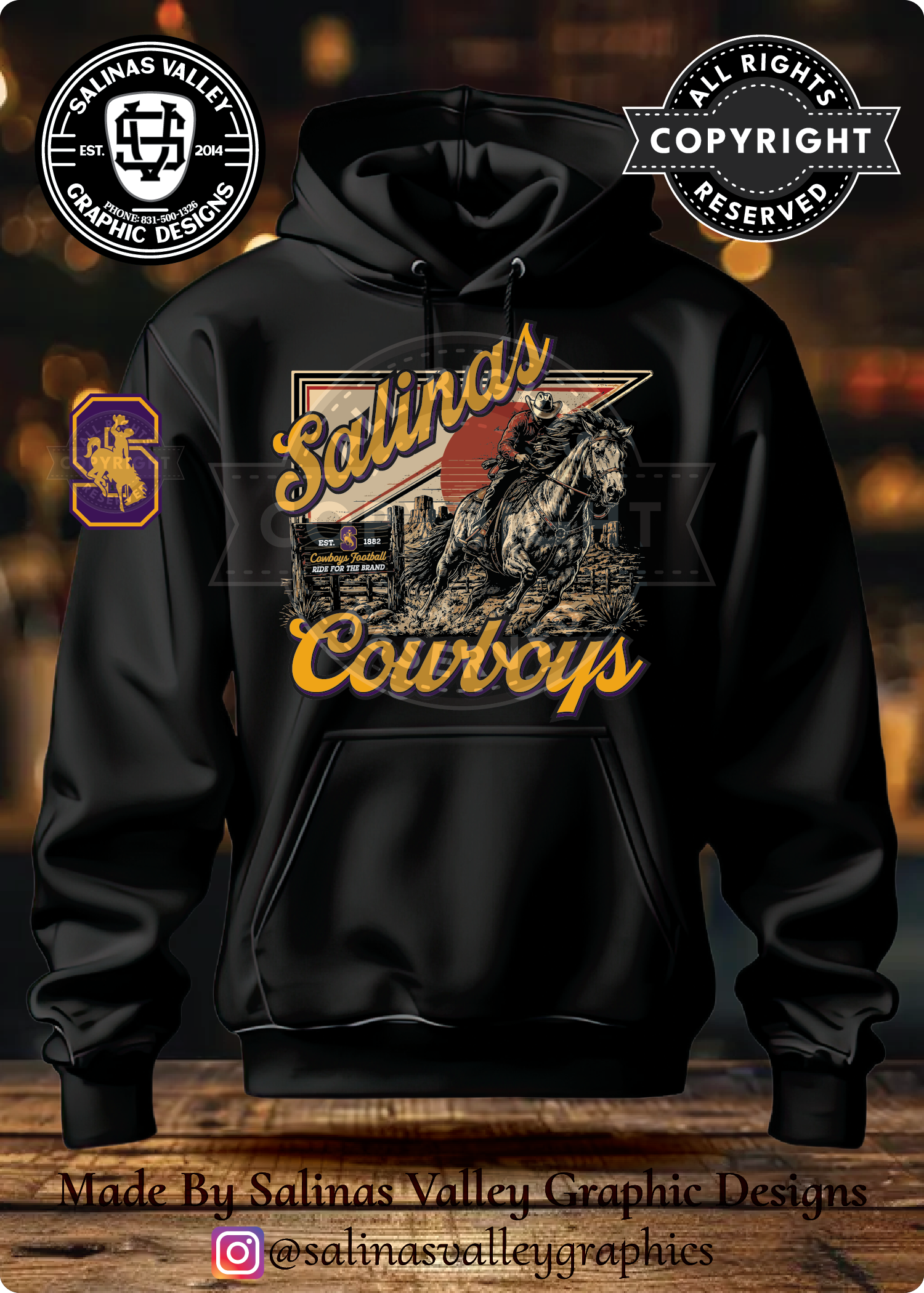 SHS Football Style 28 Black