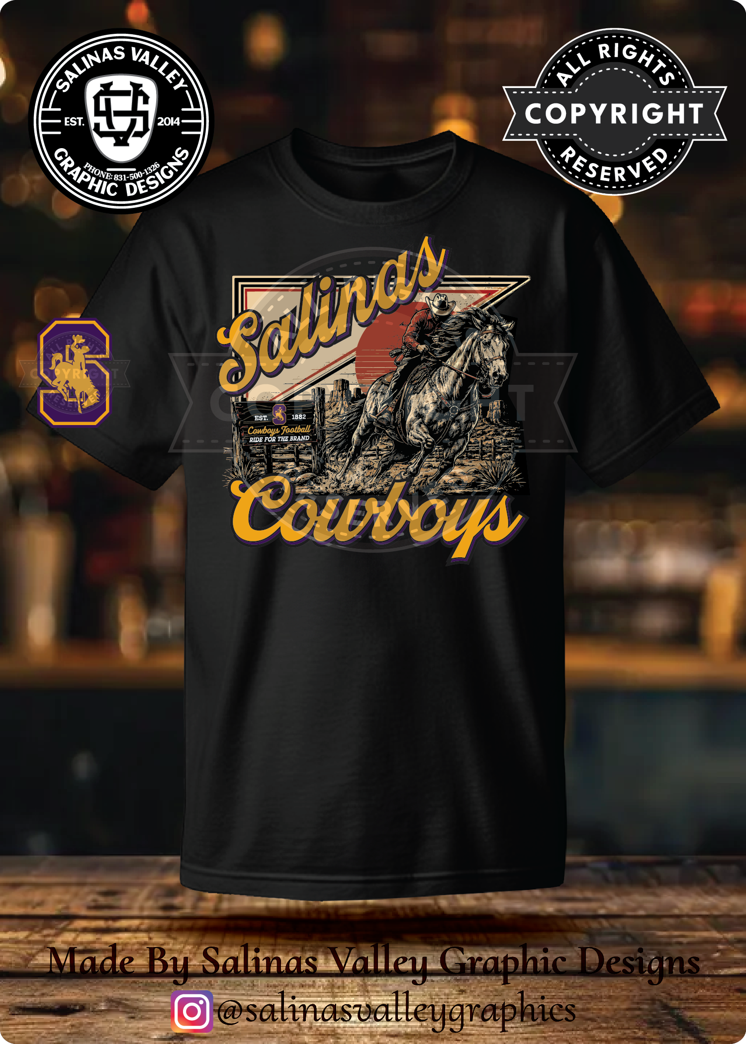 SHS Football Style 28 Black