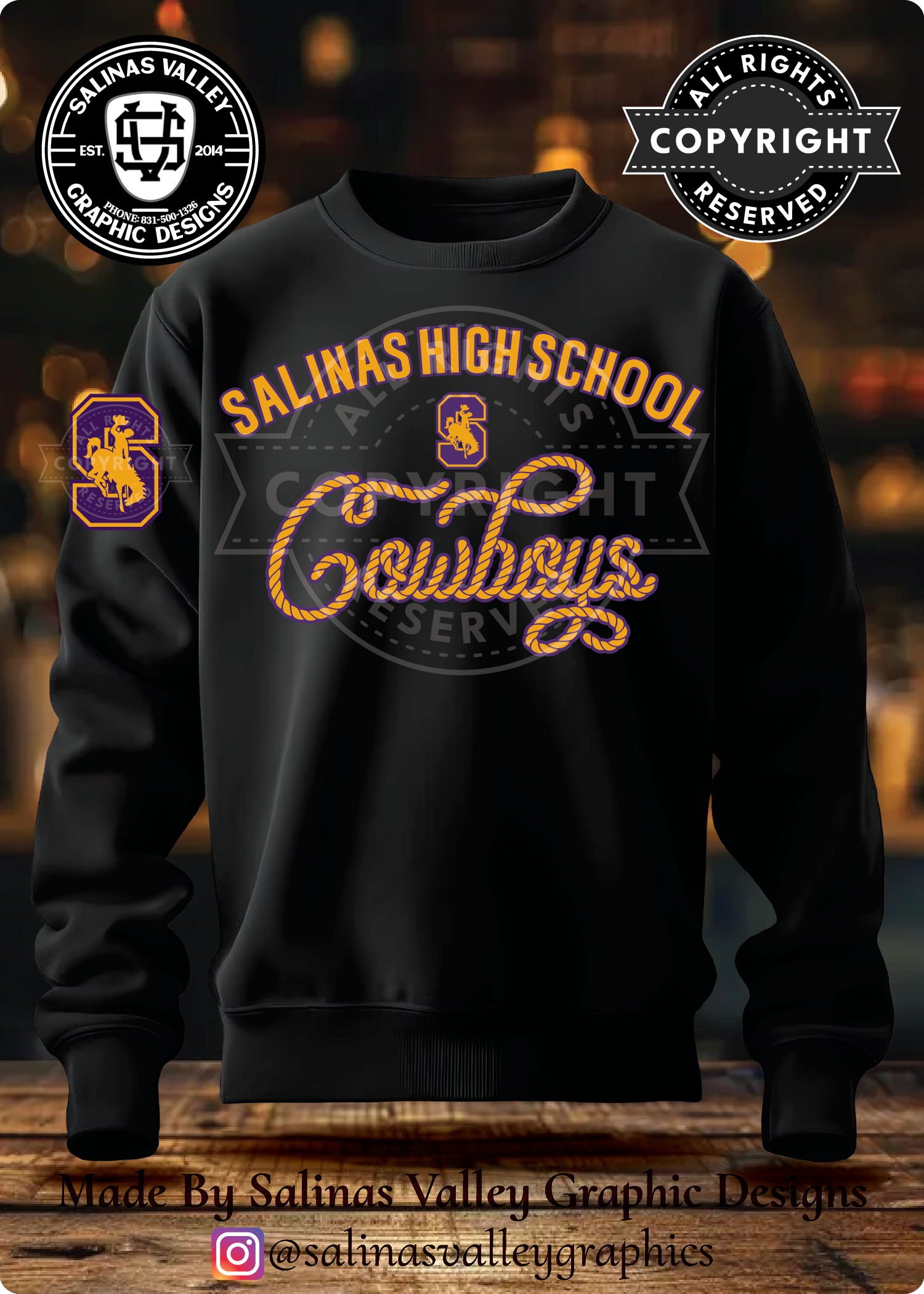 SHS Football Style 29 Black