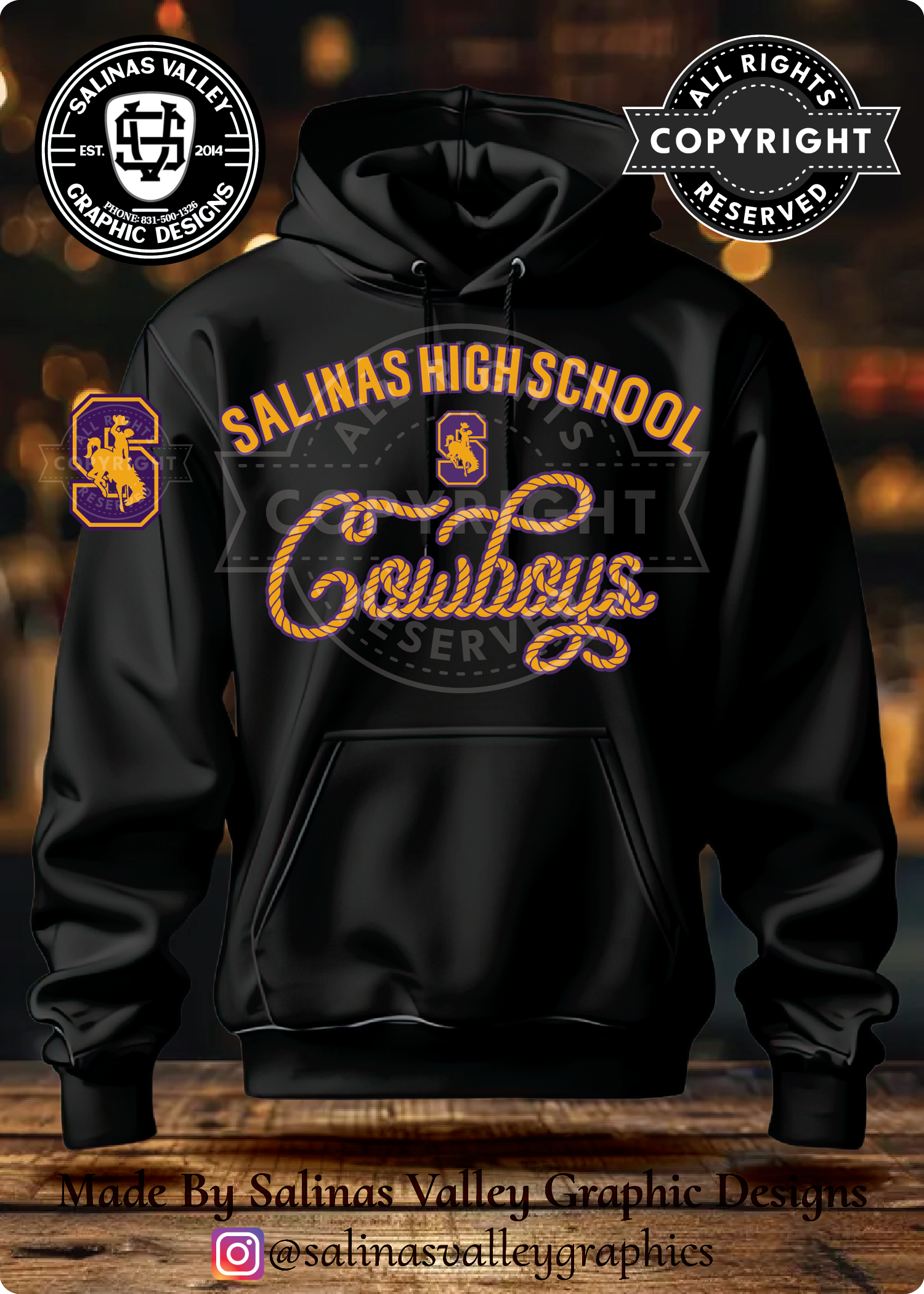 SHS Football Style 29 Black