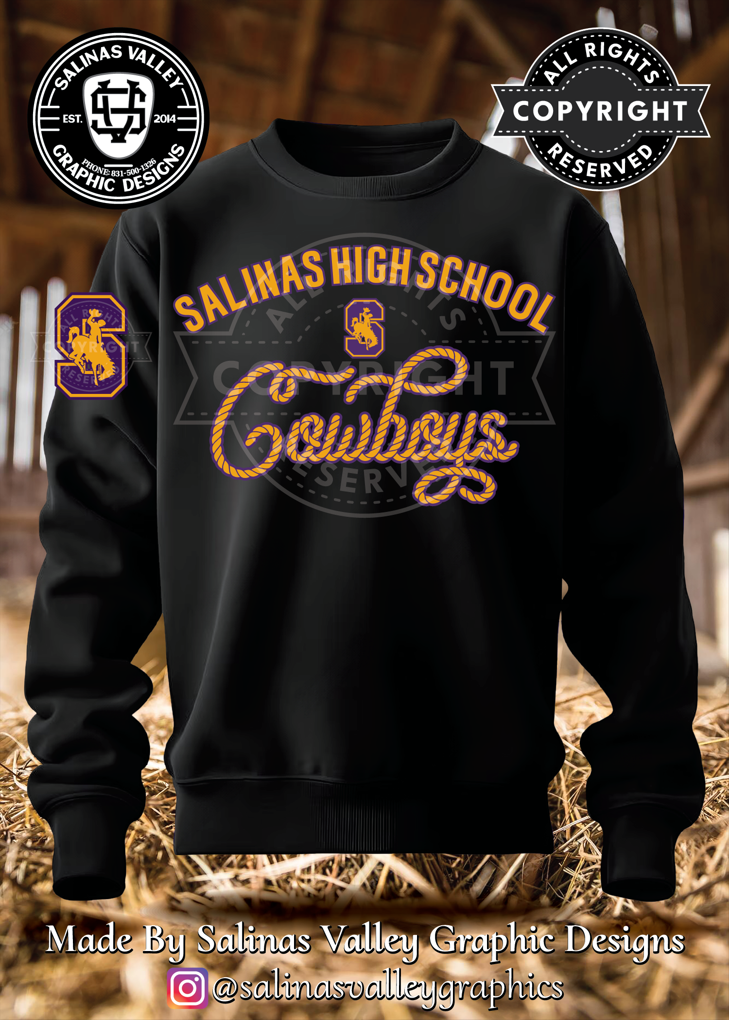 SHS Football Style 29 Black - Glitter