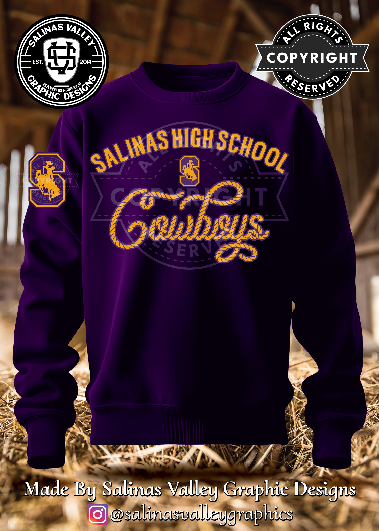 SHS Football Style 29 Purple - Glitter