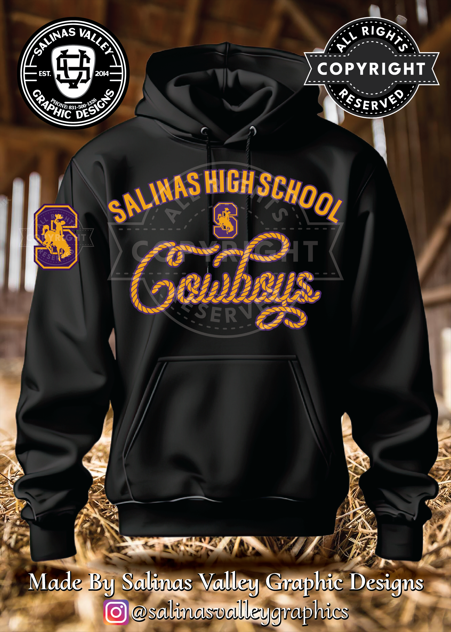 SHS Football Style 29 Black - Glitter
