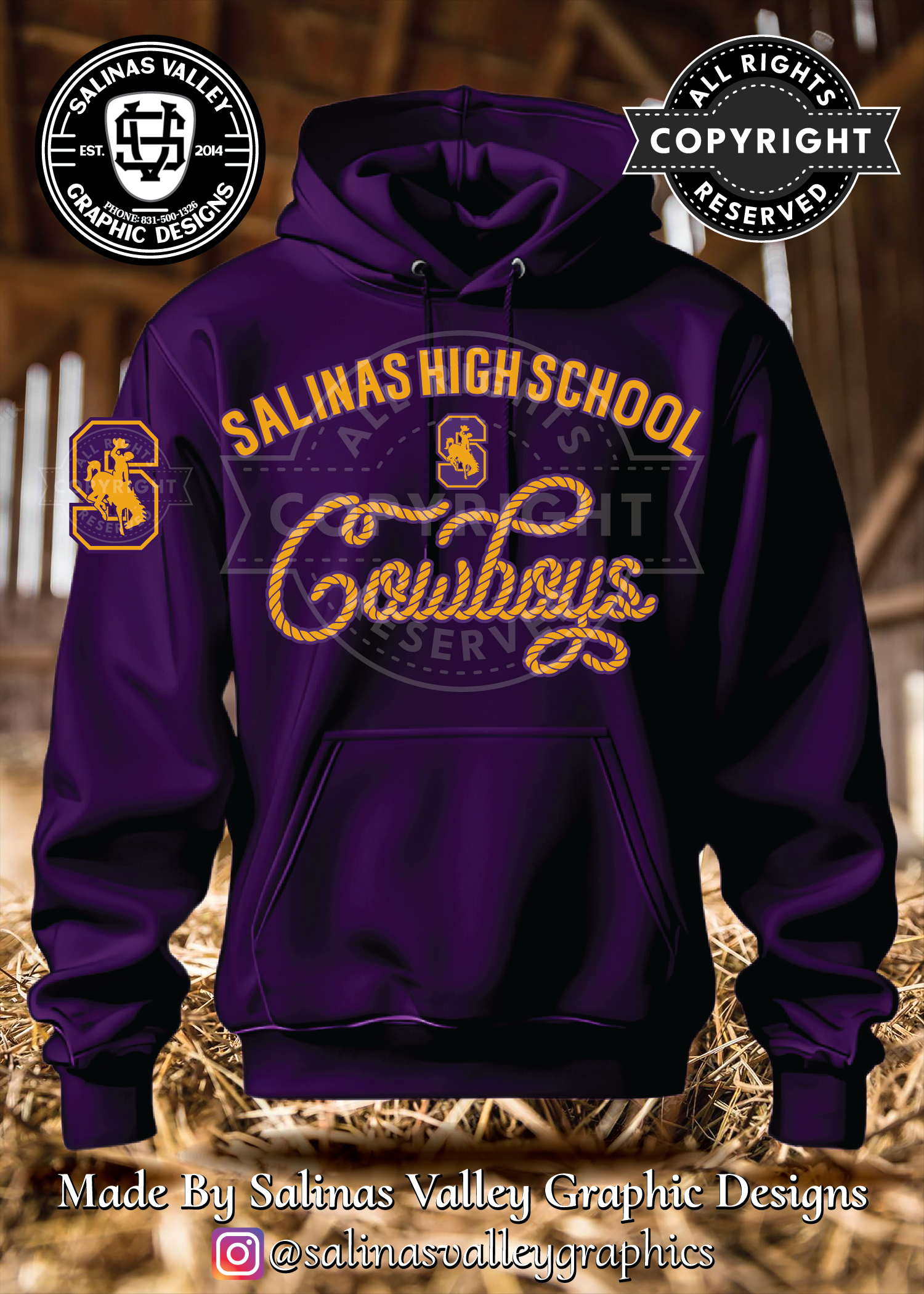 SHS Football Style 29 Purple - Glitter
