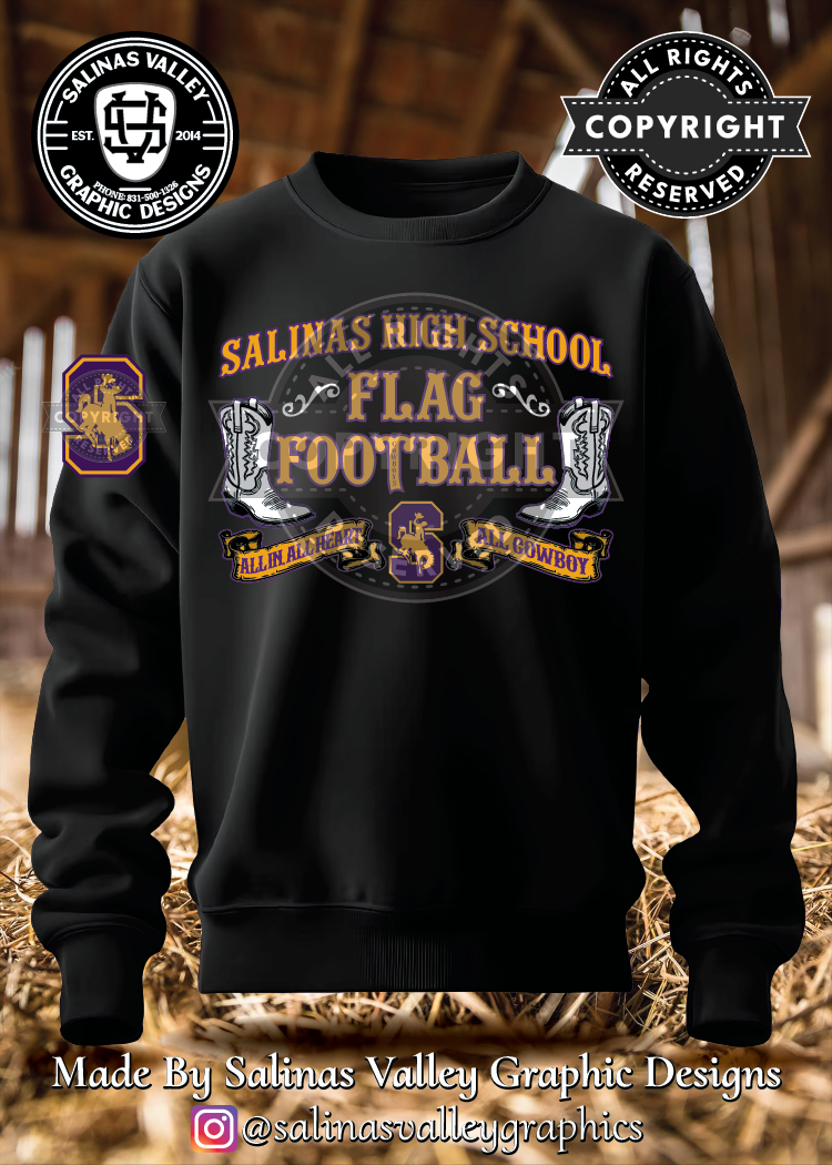 SHS Flag Football Style 3 - Black