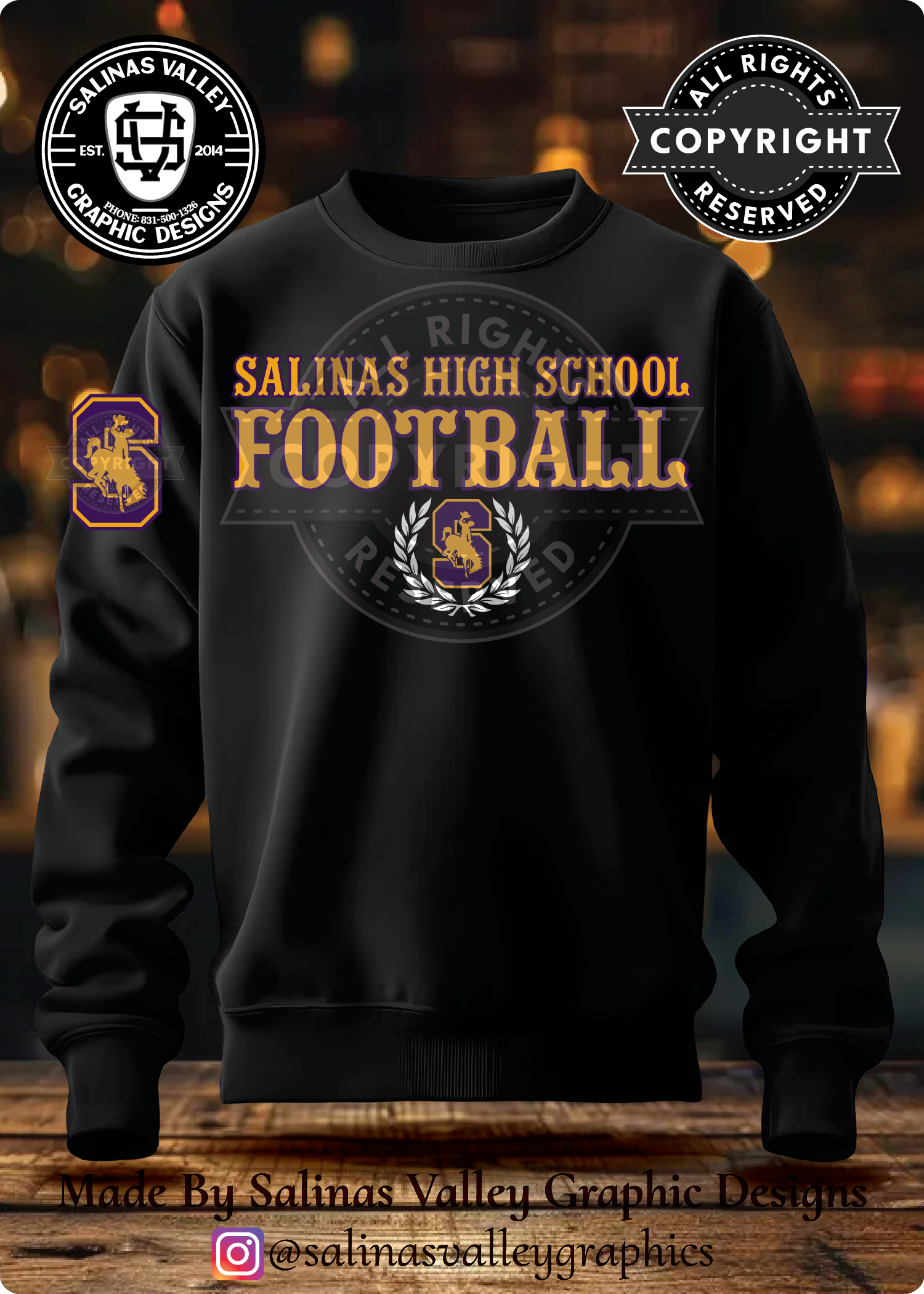 SHS Football Style 3 Black