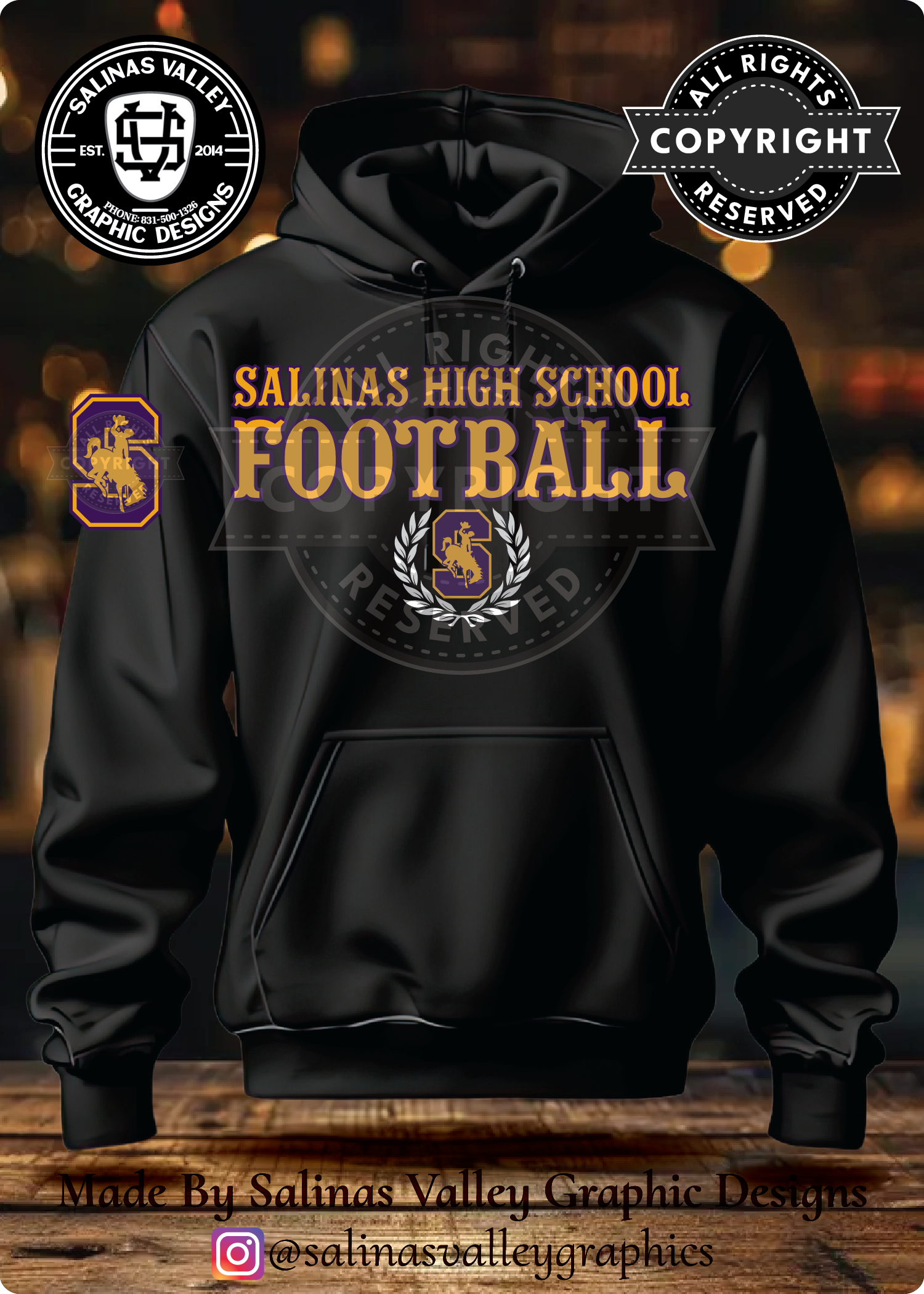 SHS Football Style 3 Black