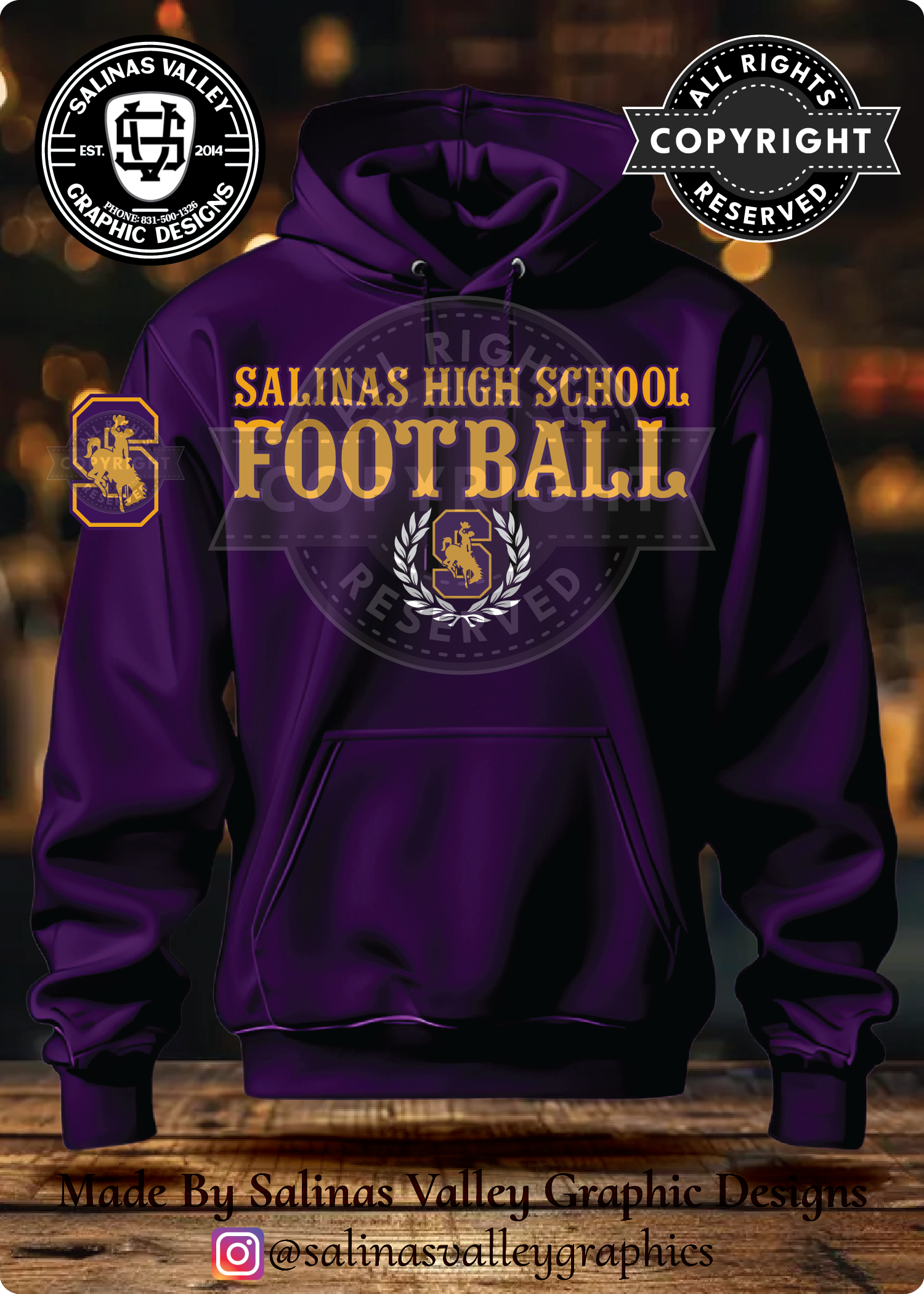 SHS Football Style 3 Purple