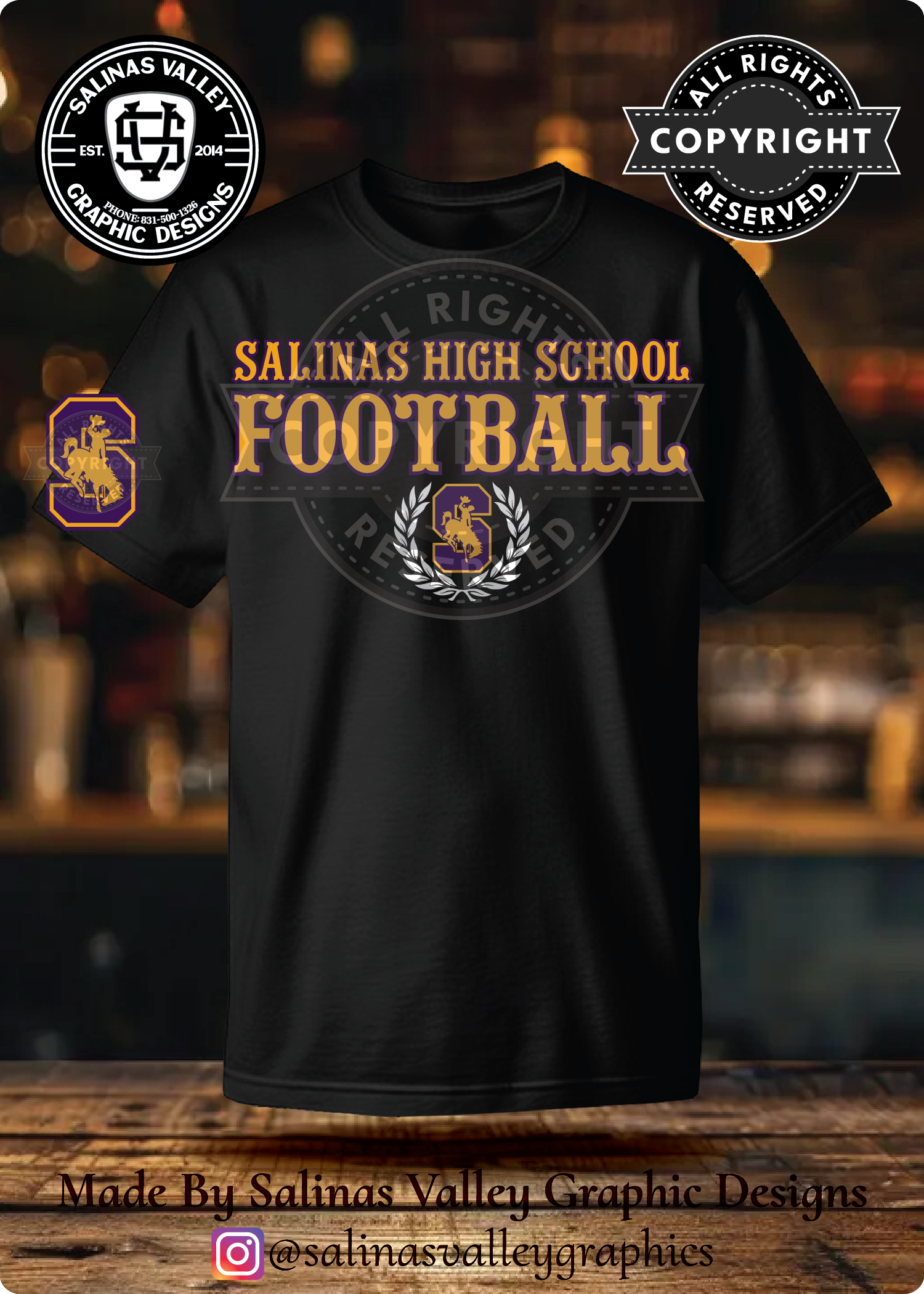 SHS Football Style 3 Black