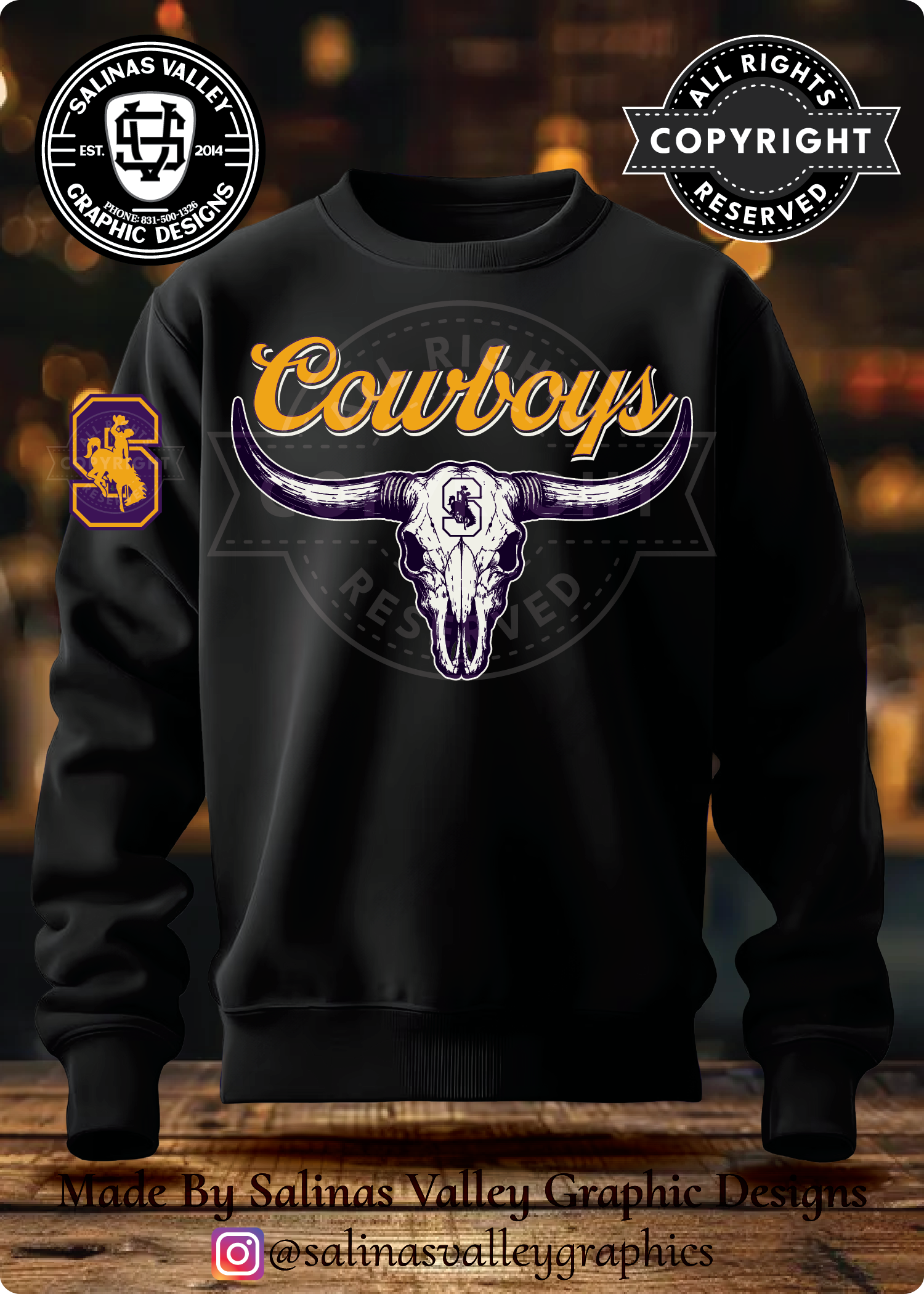 SHS Football Style 30 Black
