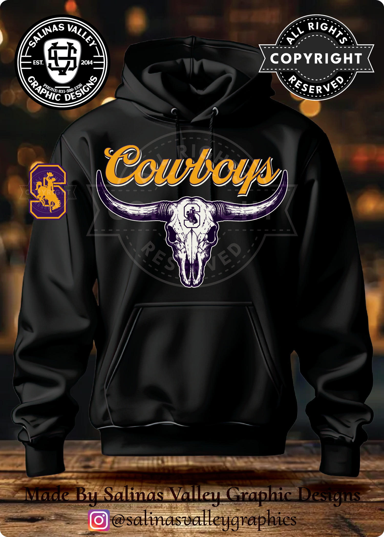 SHS Football Style 30 Black
