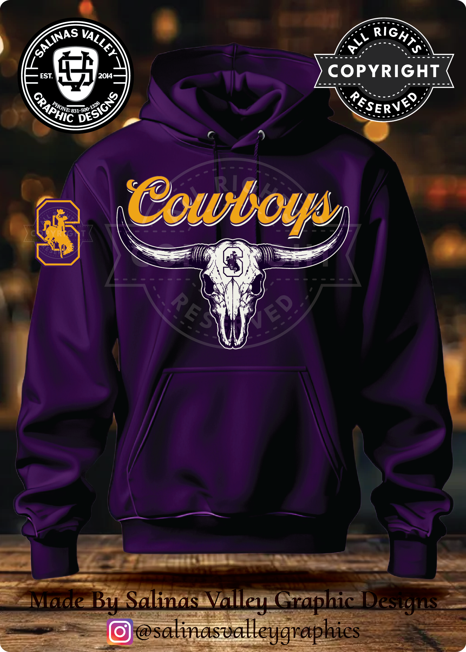 SHS Football Style 30 Purple
