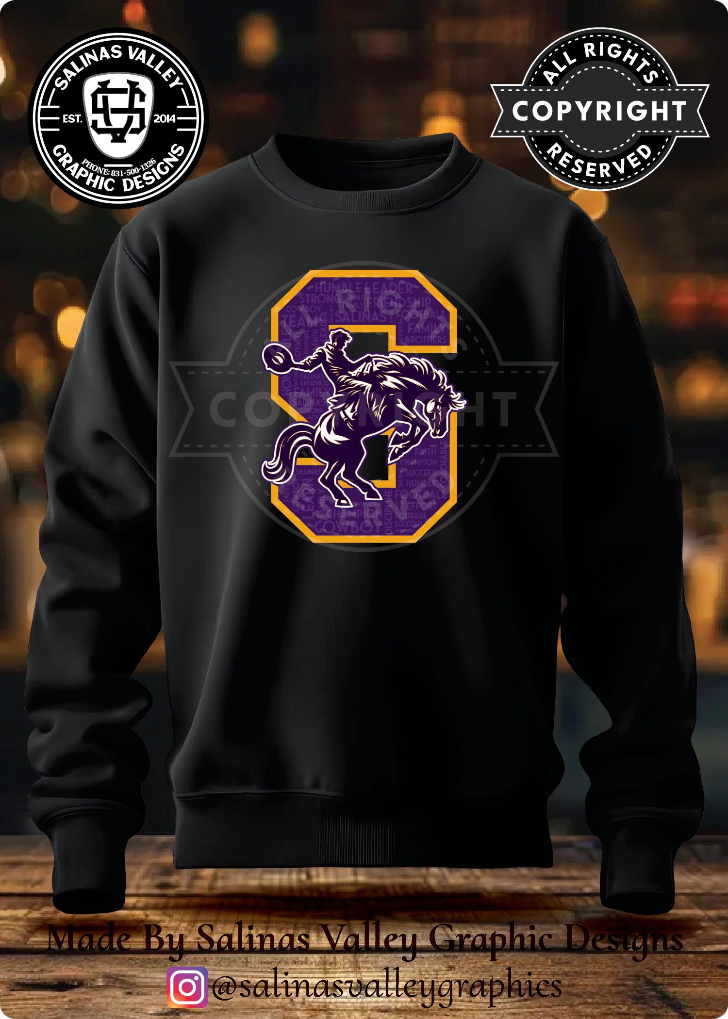 SHS Football Style 31 Black
