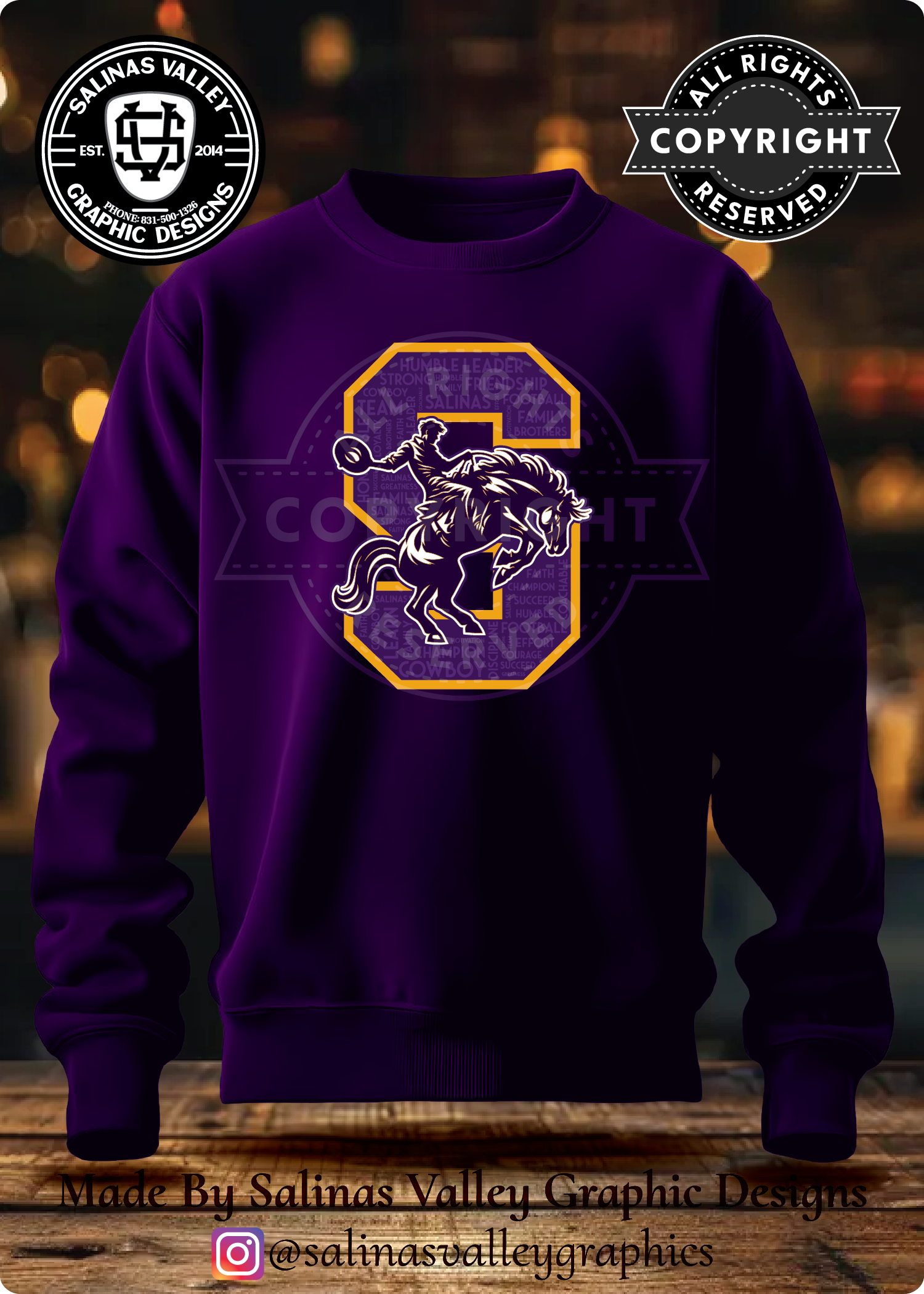 SHS Football Style 31 Purple