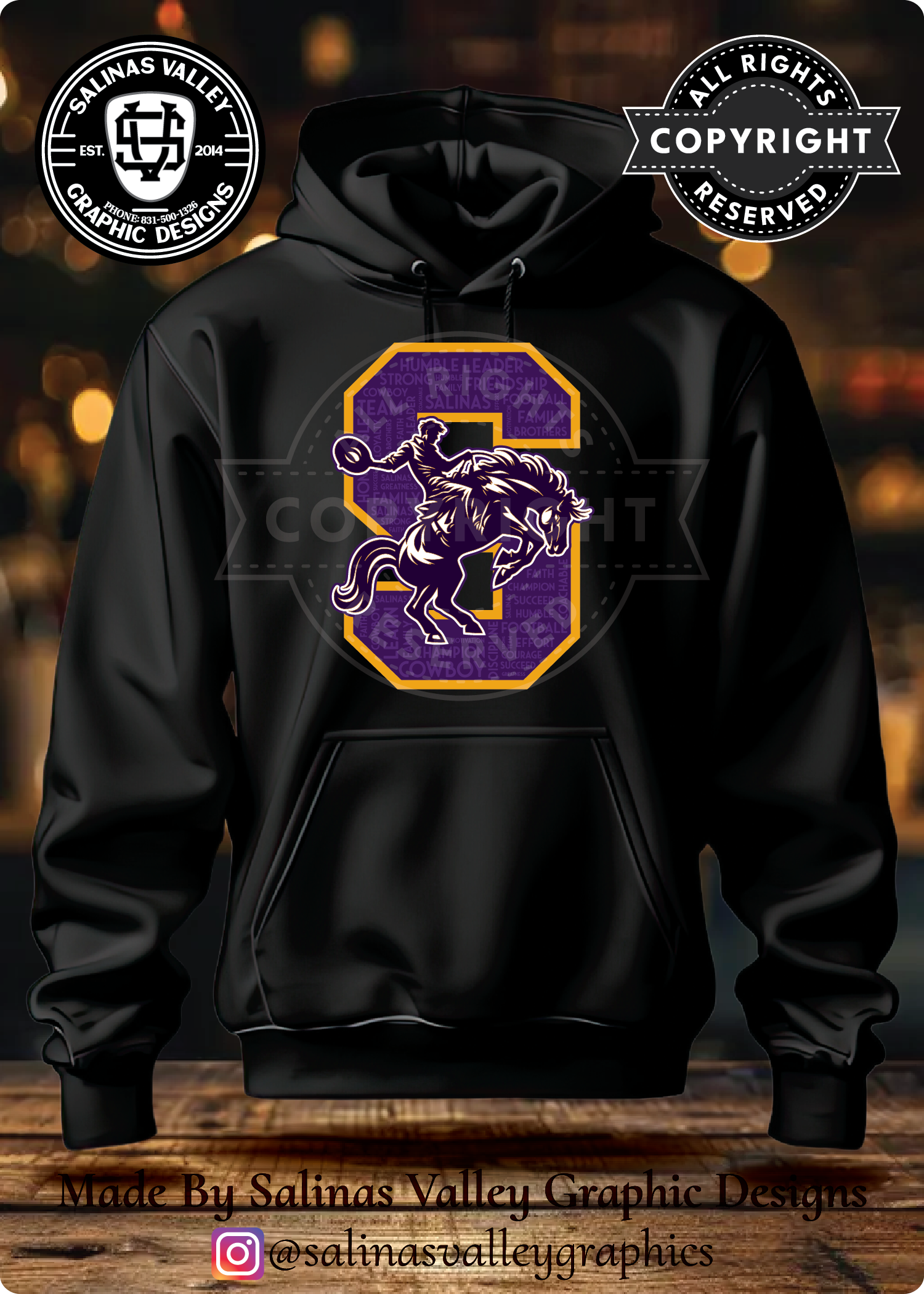 SHS Football Style 31 Black