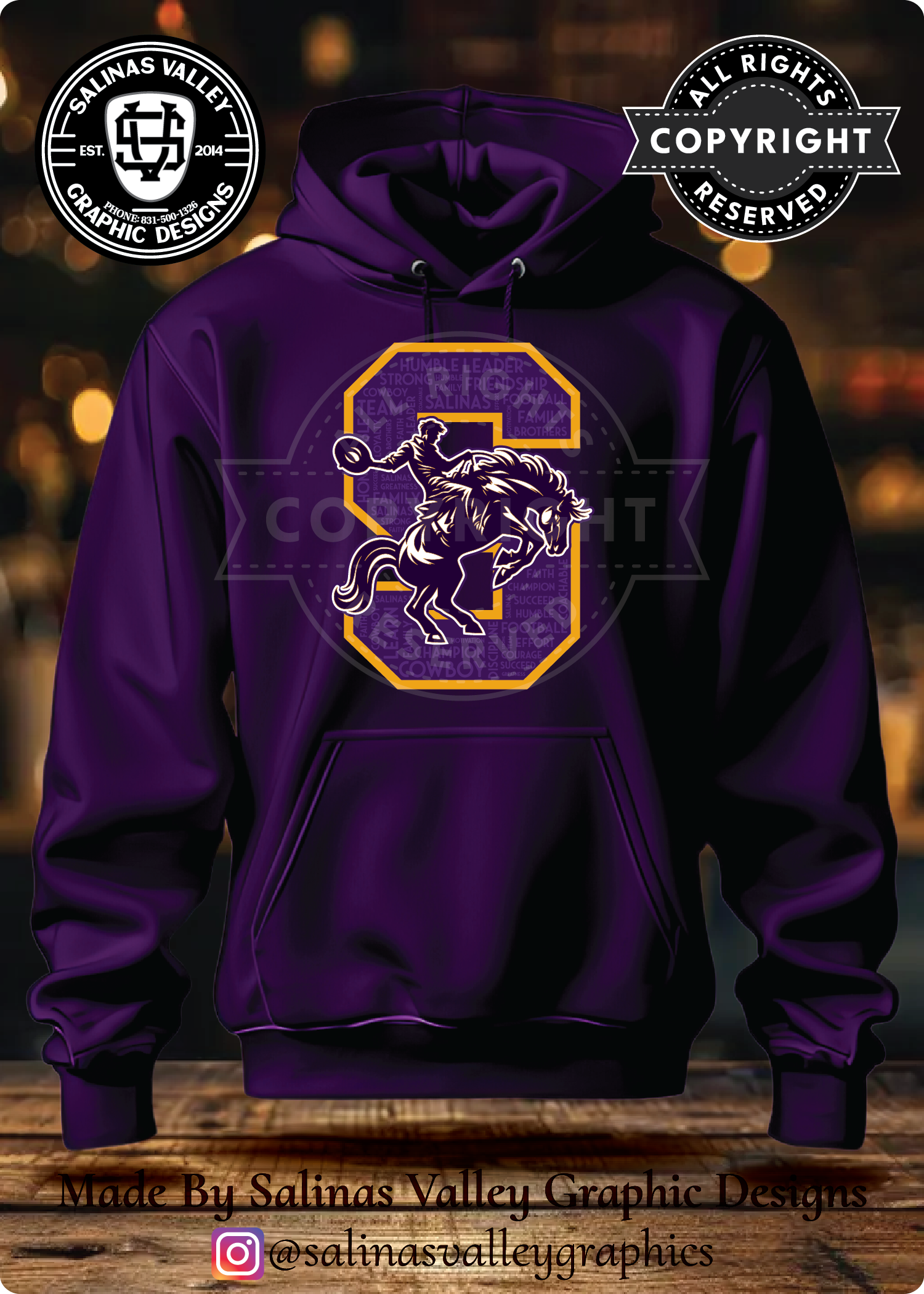 SHS Football Style 31 Purple