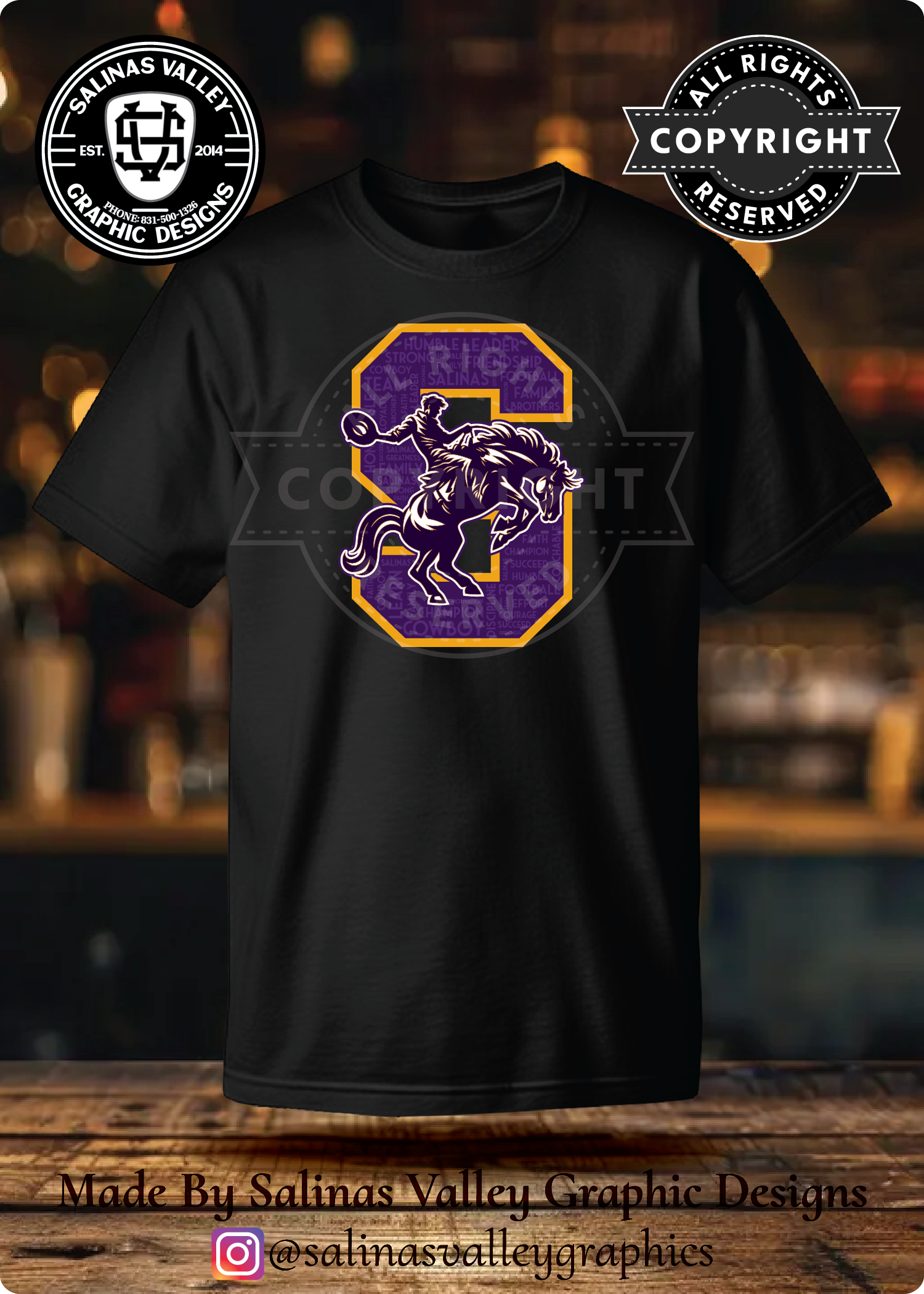 SHS Football Style 31 Black
