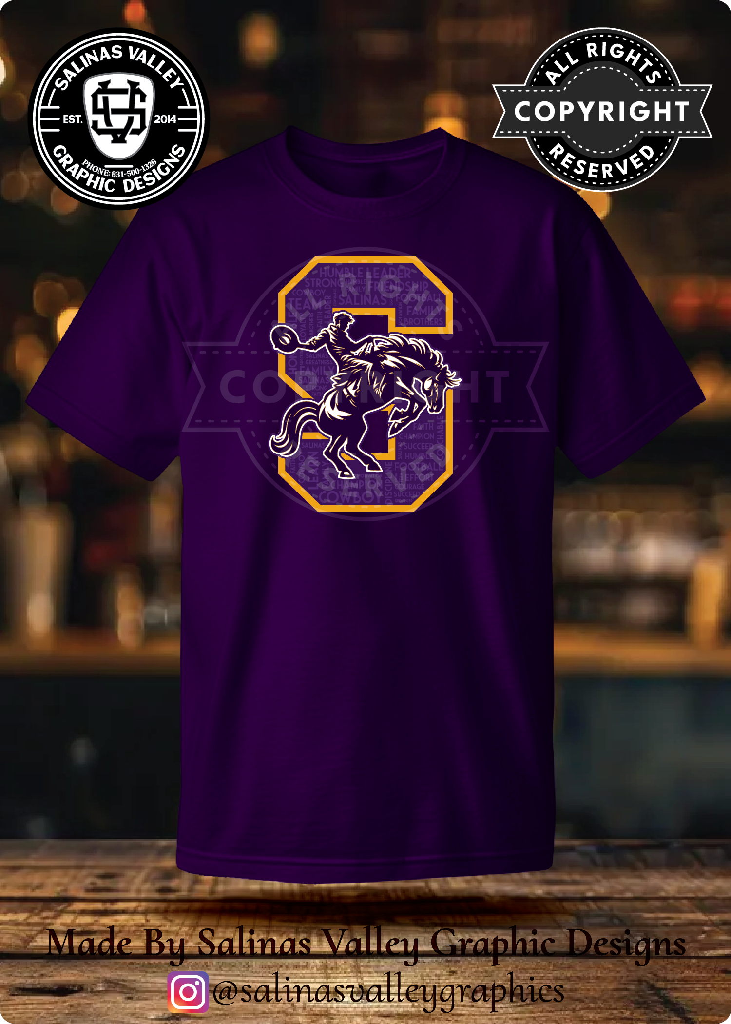 SHS Football Style 31 Purple