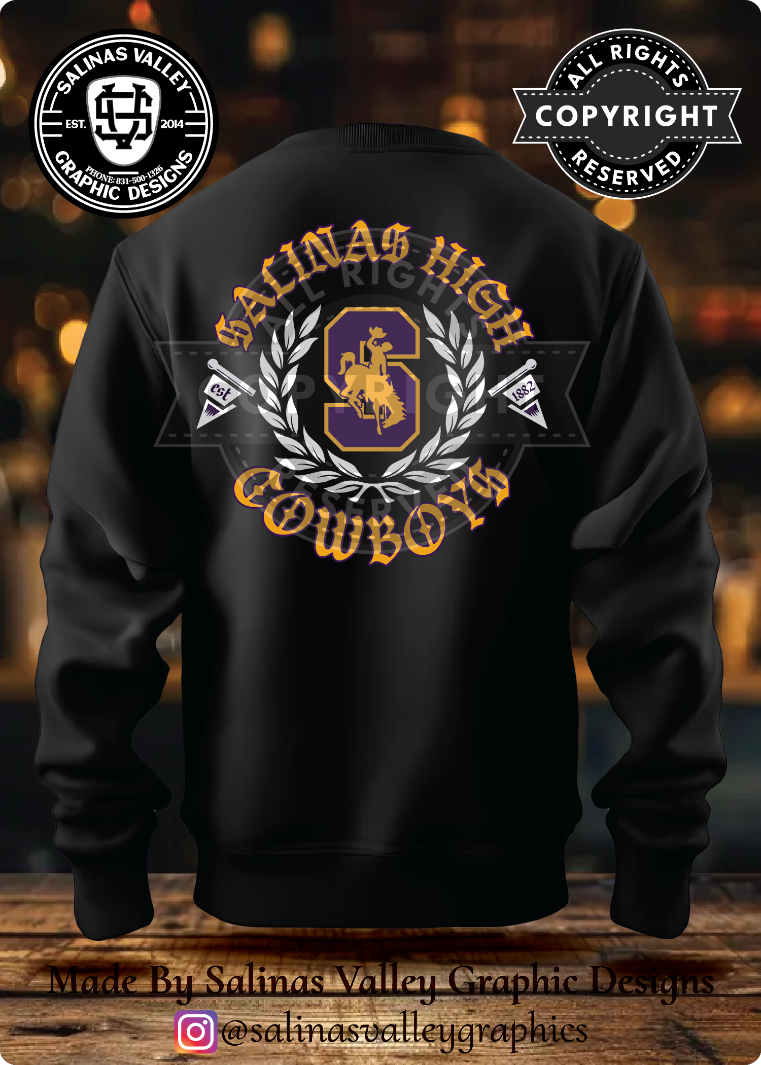 SHS Football Style 4 Black