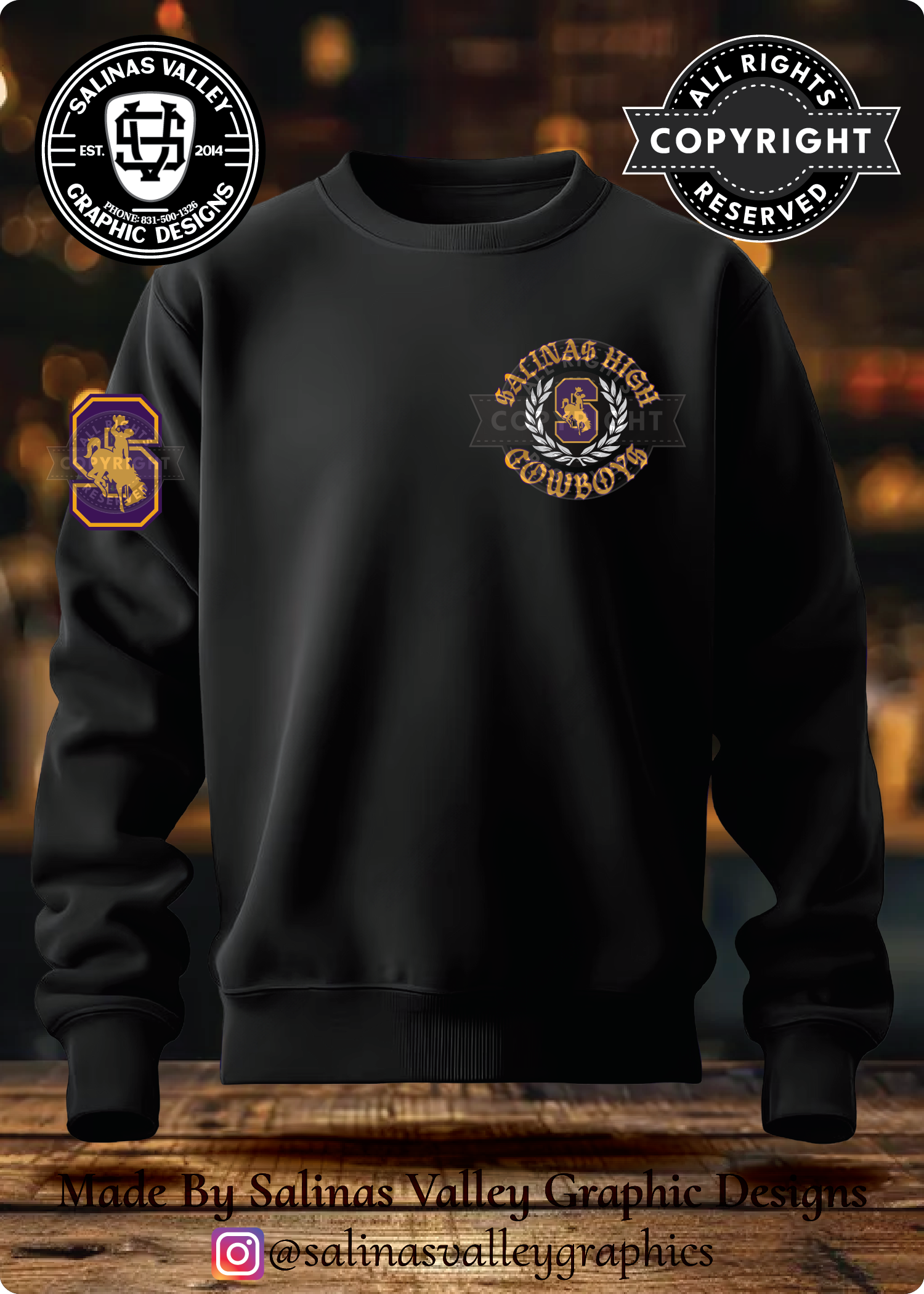 SHS Football Style 4 Black