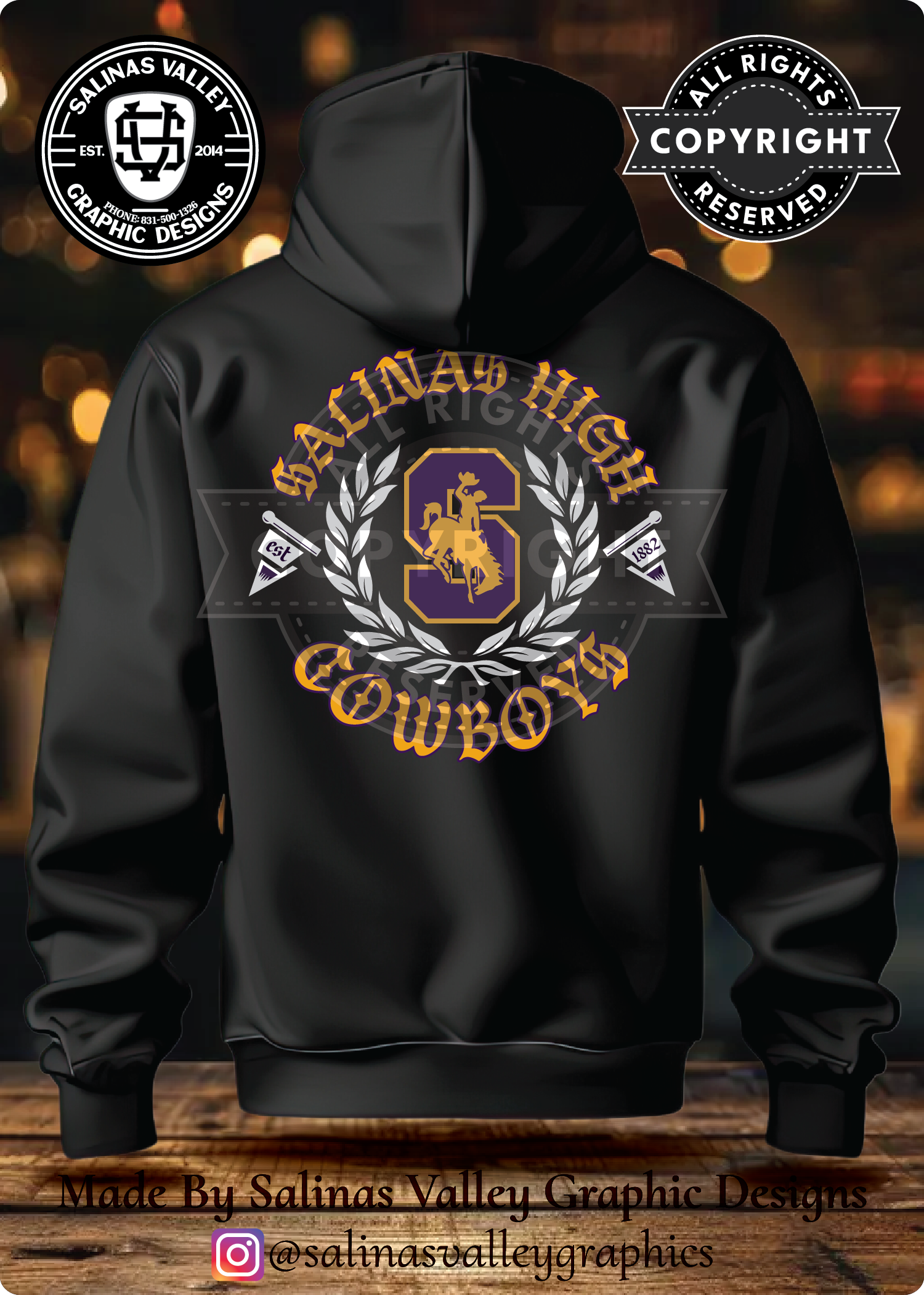 SHS Football Style 4 Black