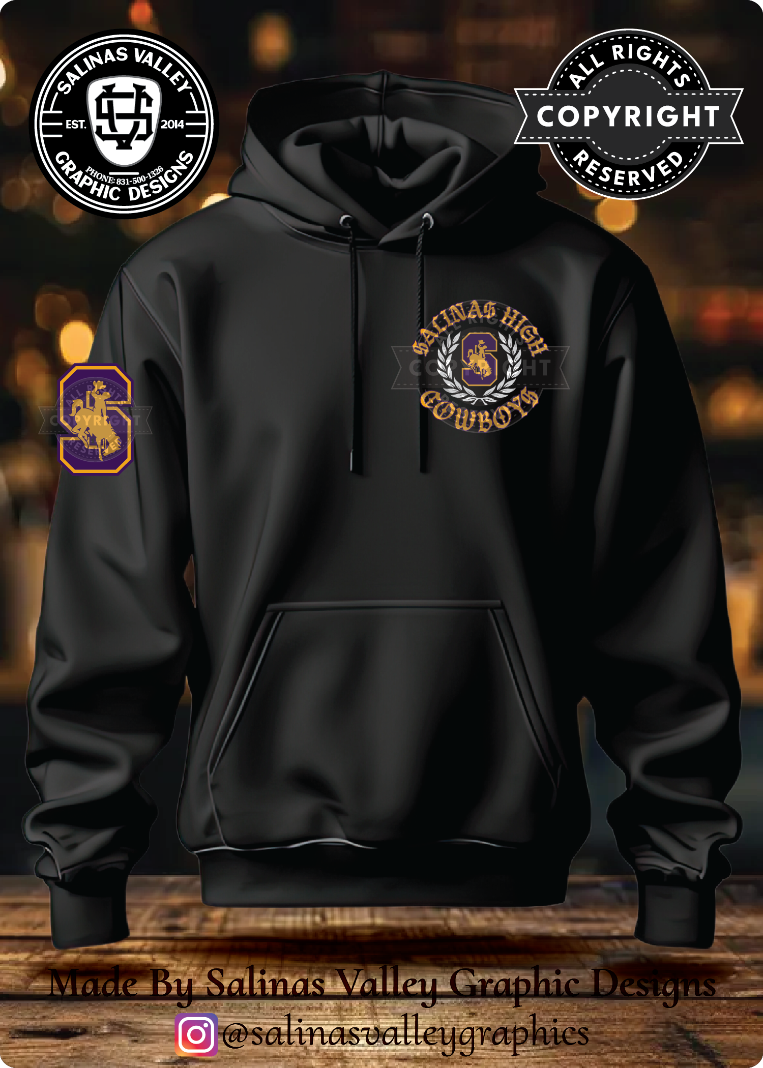 SHS Football Style 4 Black
