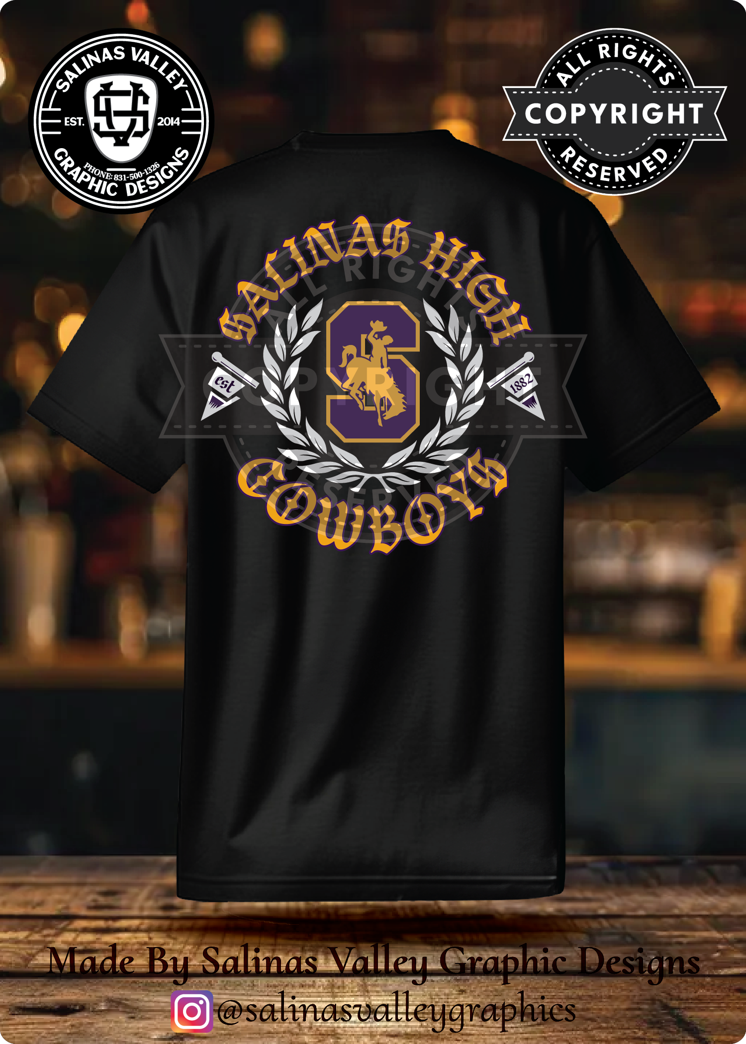 SHS Football Style 4 Black