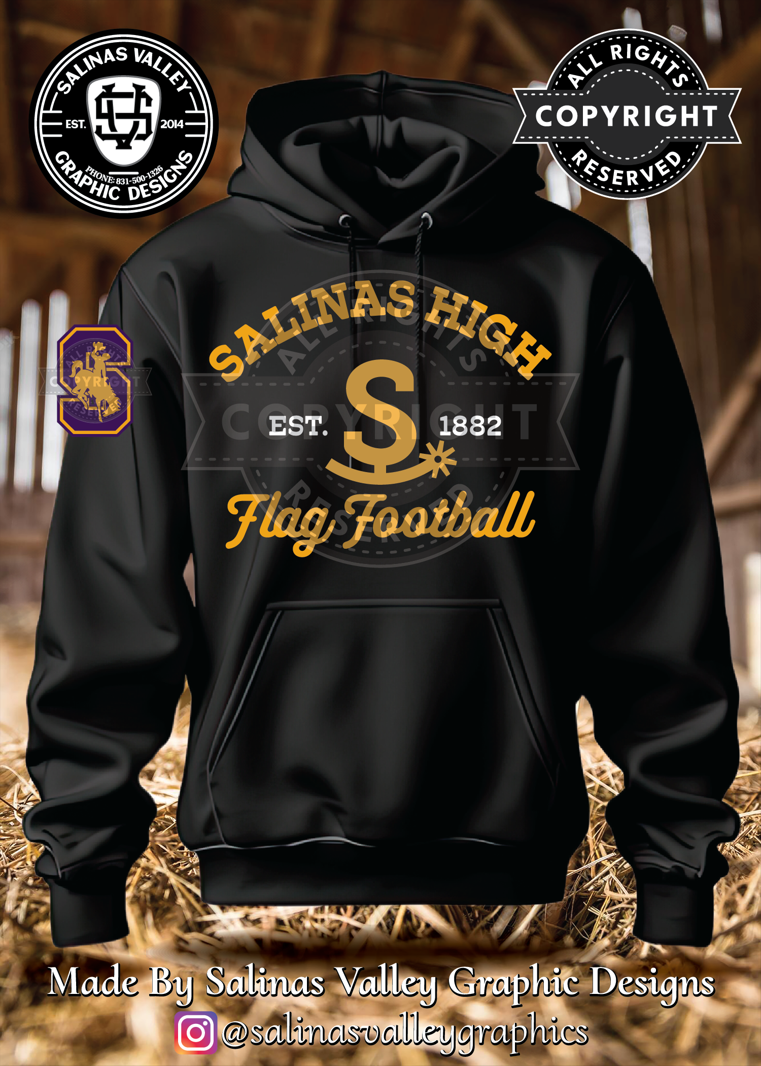 SHS Flag Football Style 5 - Black