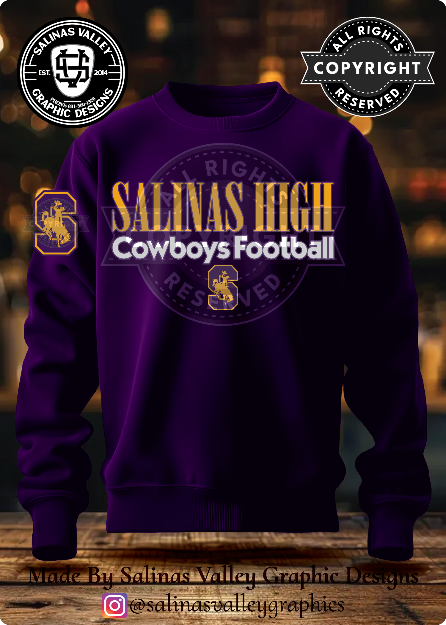 SHS Football Wrangler Purple