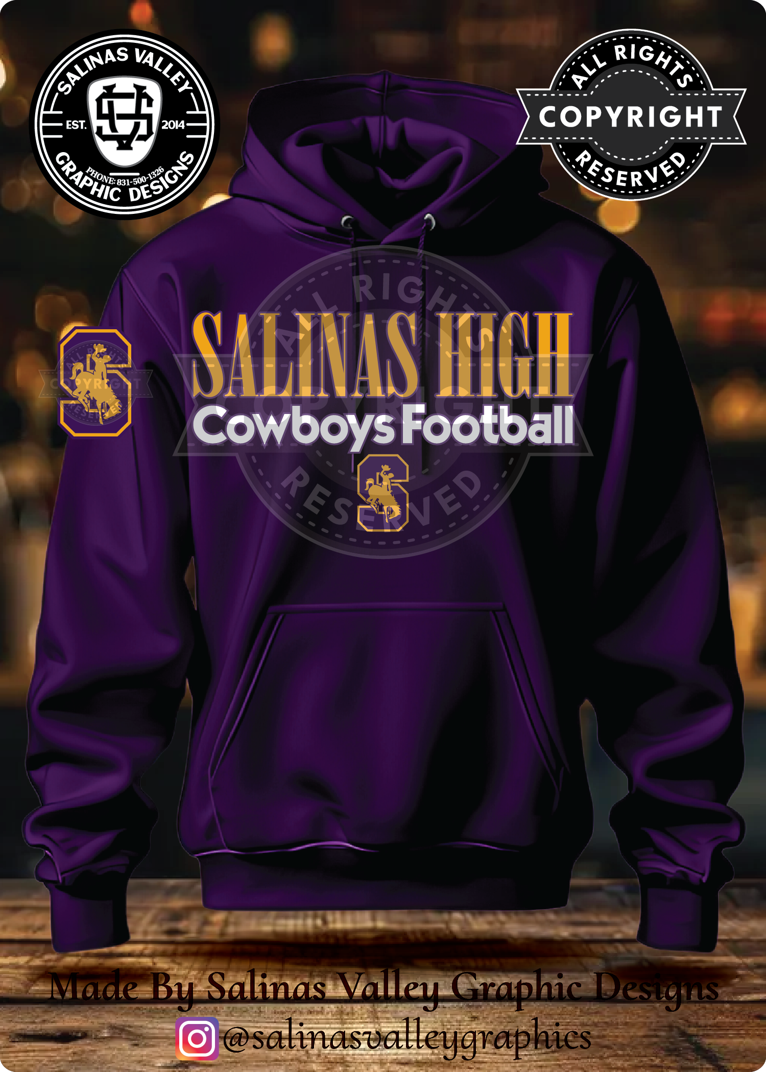 SHS Football Wrangler Purple