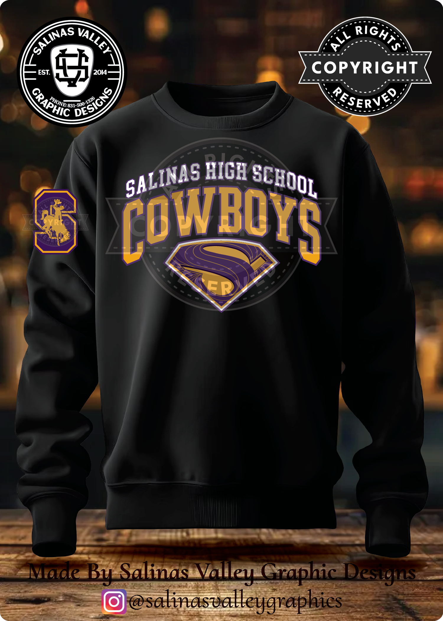 SHS Football Style 6 Black