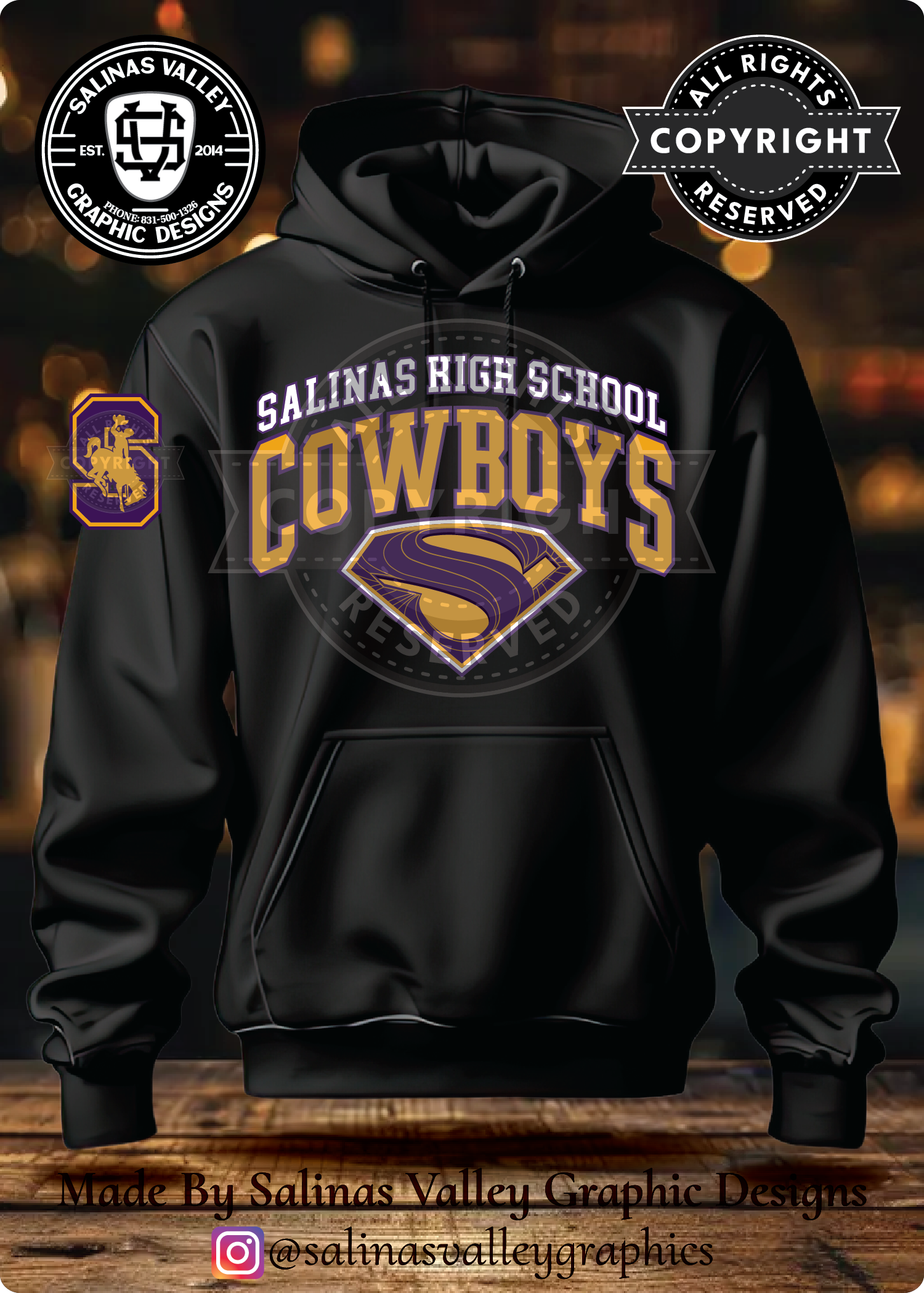 SHS Football Style 6 Black