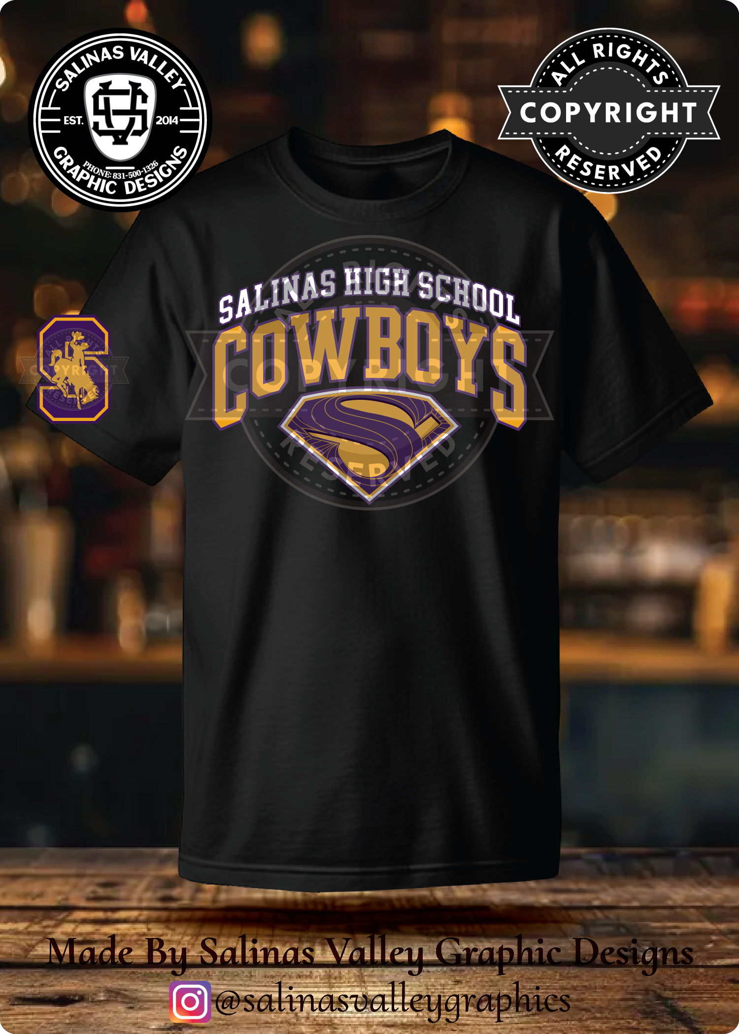 SHS Football Style 6 Black