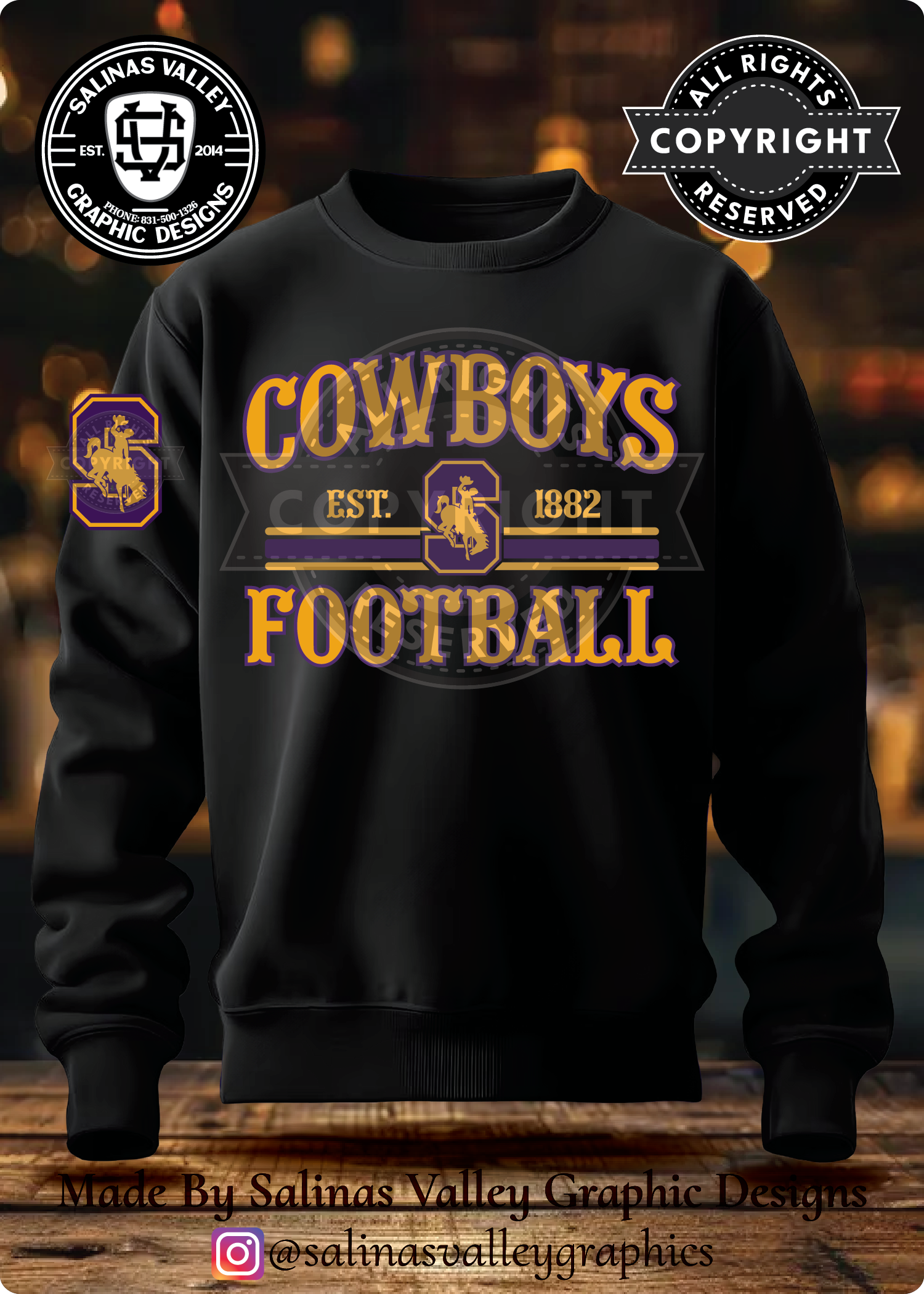 SHS Football Style 7 Black