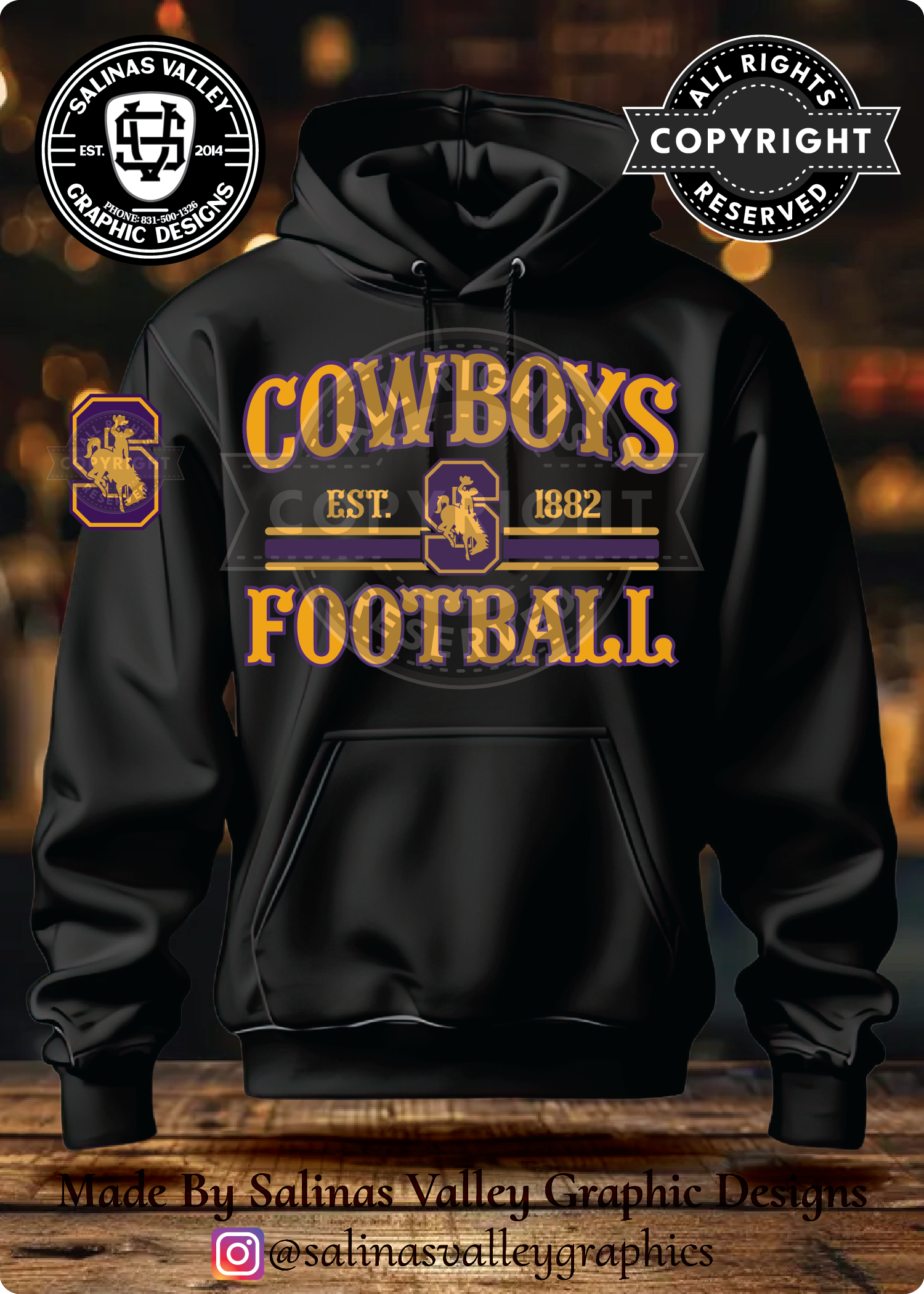 SHS Football Style 7 Black