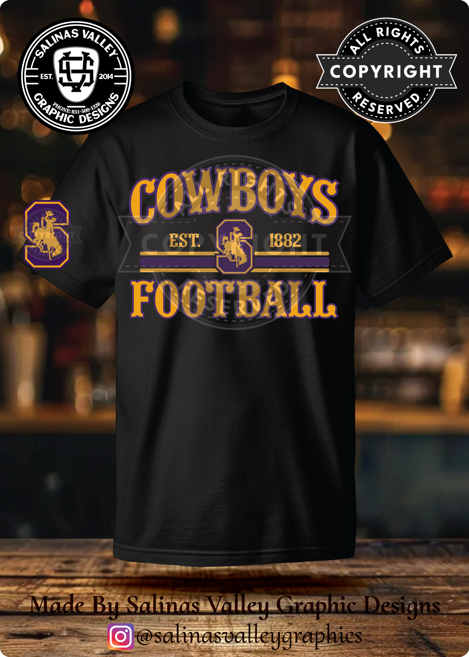 SHS Football Style 7 Black