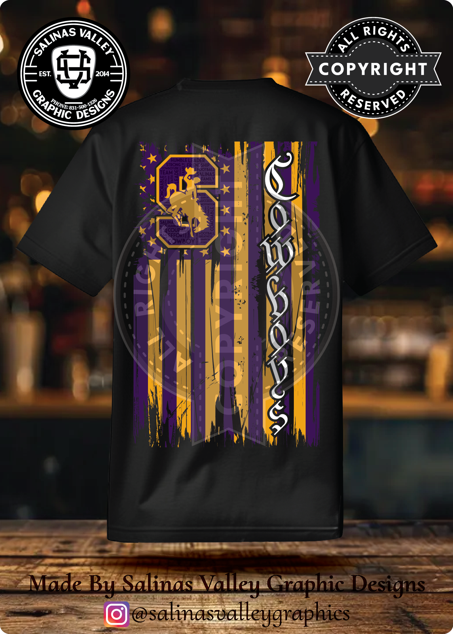 SHS Football Merica 2.0 Black