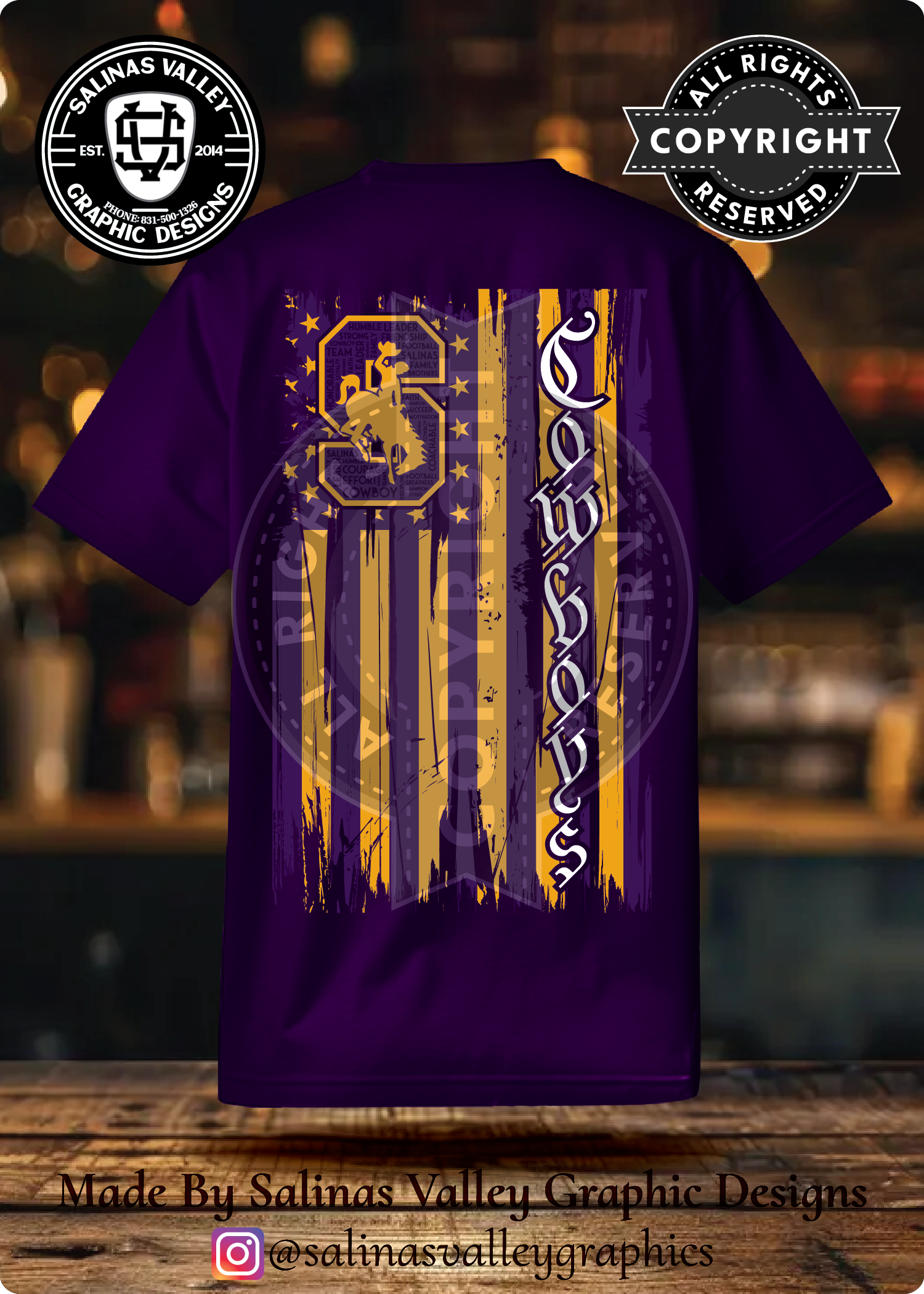 SHS Football Merica 2.0 Purple