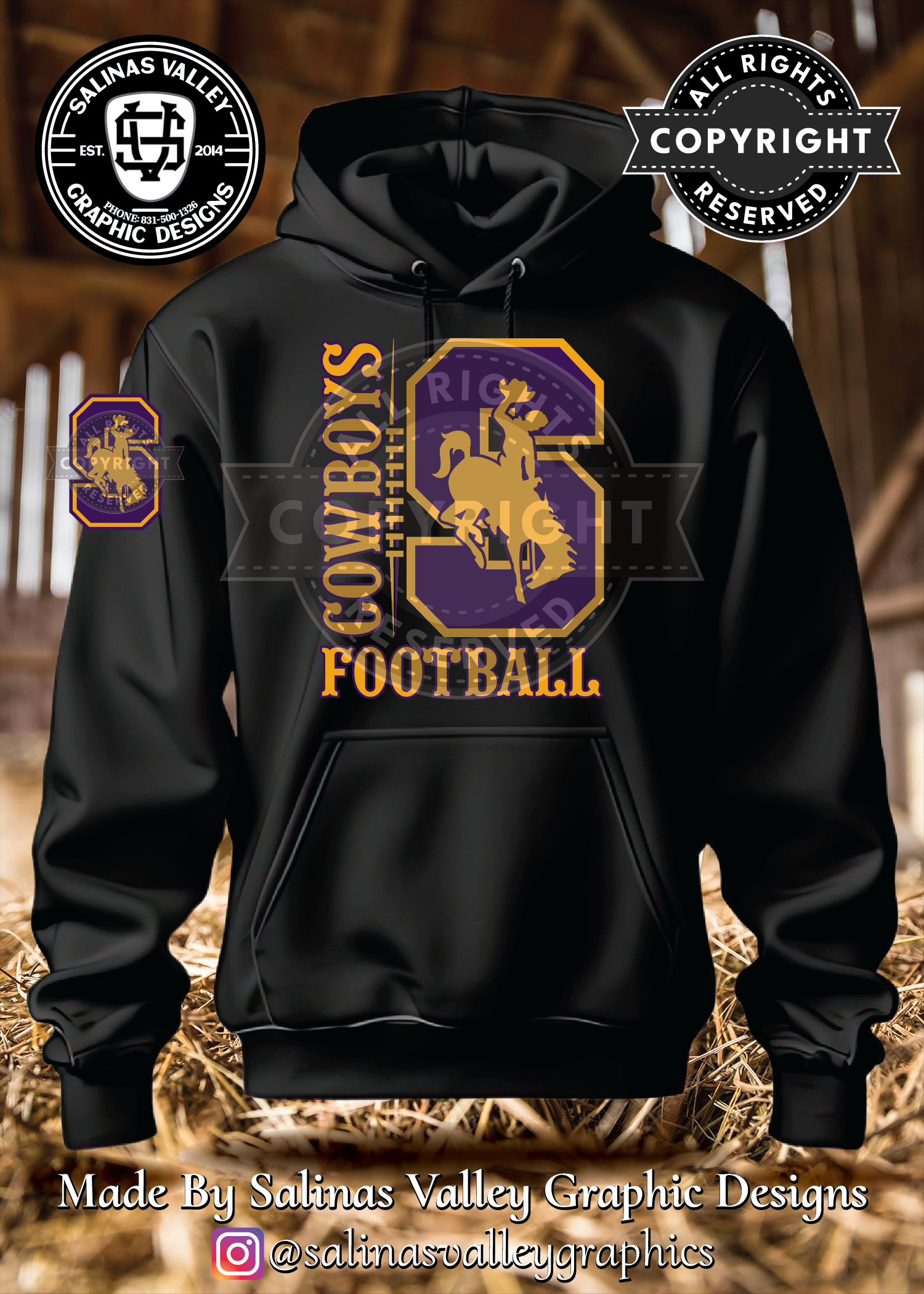 SHS Football Style 9 Black - Glitter