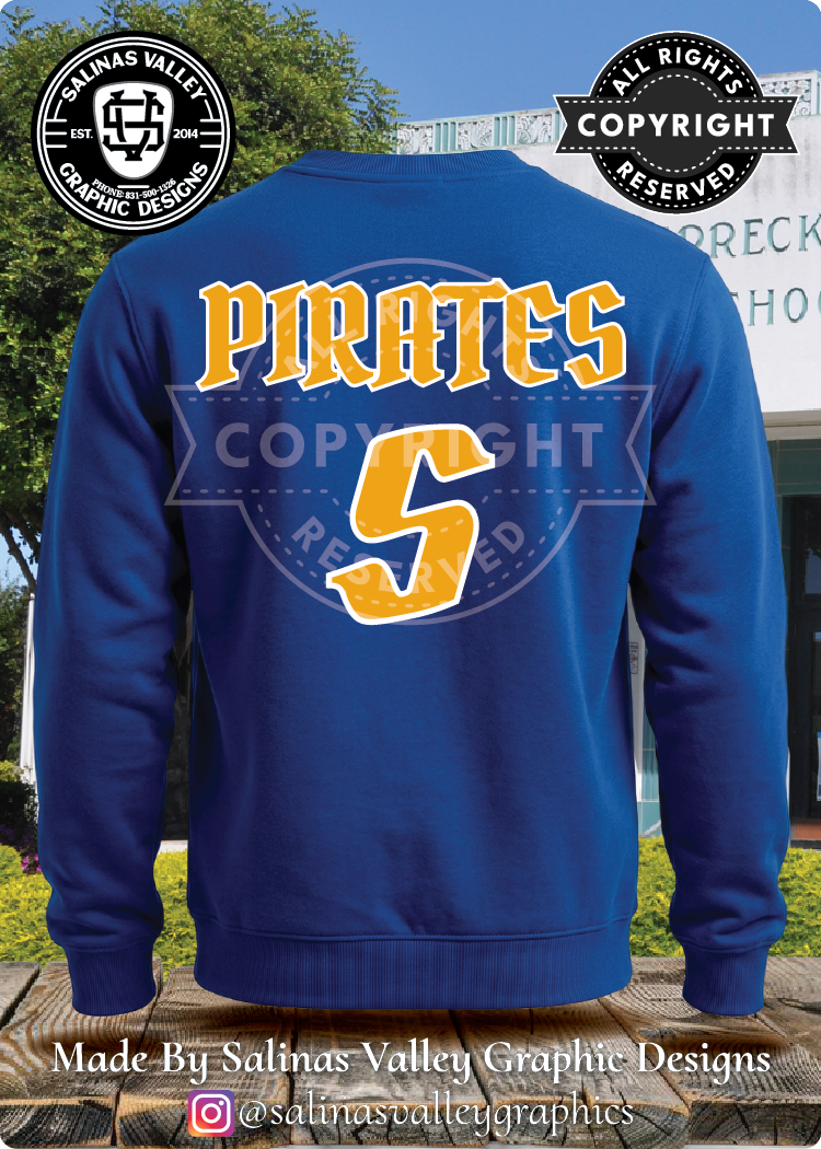 Spreckels Pirates 1 Royal Blue - GLITTER