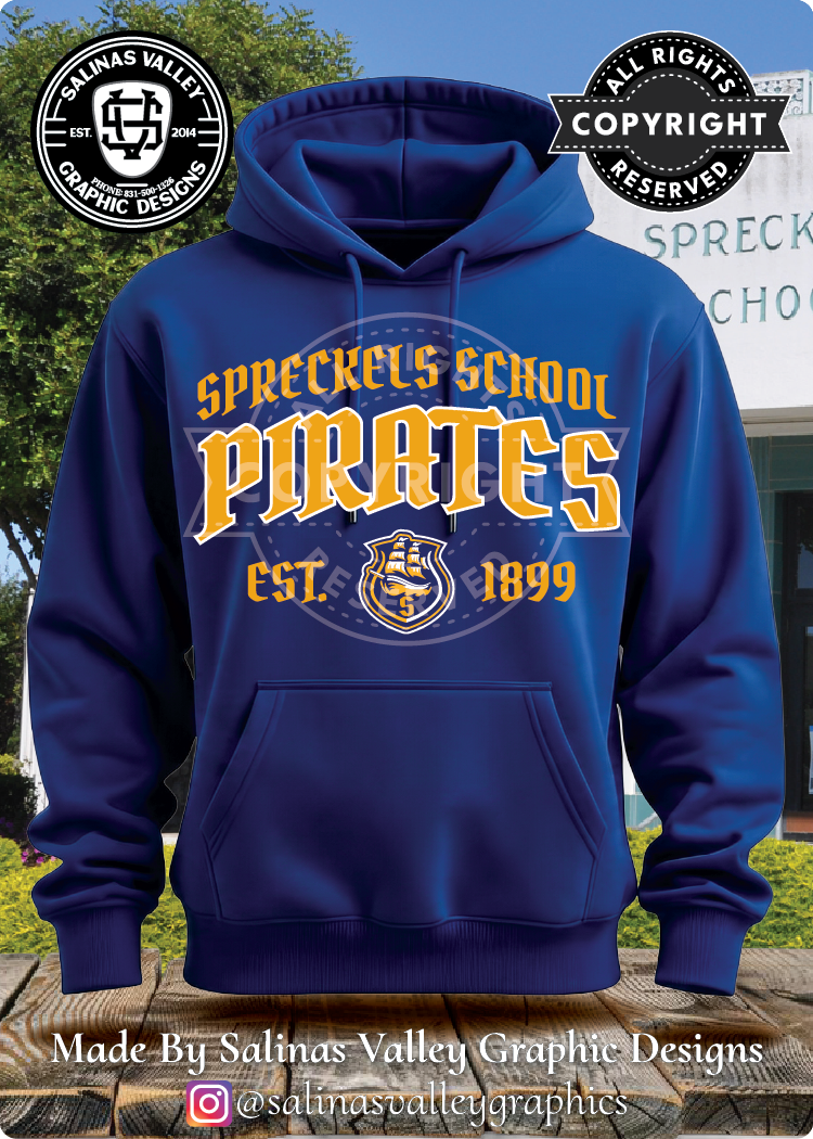 Spreckels Pirates 1 Royal Blue - GLITTER