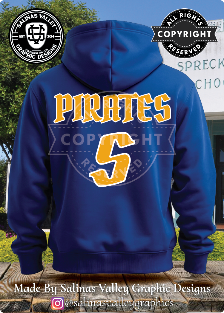 Spreckels Pirates 1 Royal Blue - GLITTER